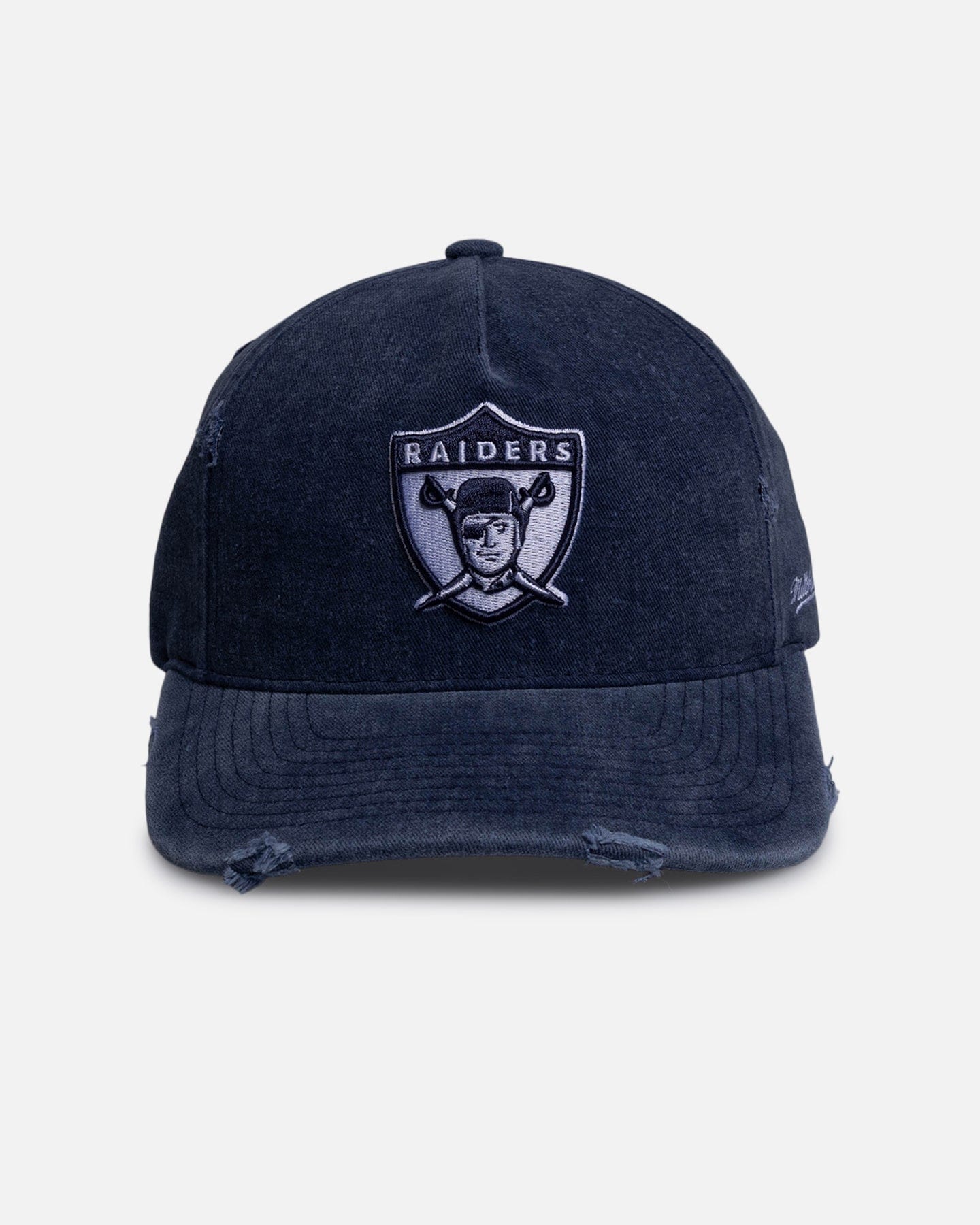 Mitchell & NESS Las Vegas Raiders Distressed Origin Deadstock Snapback Navy