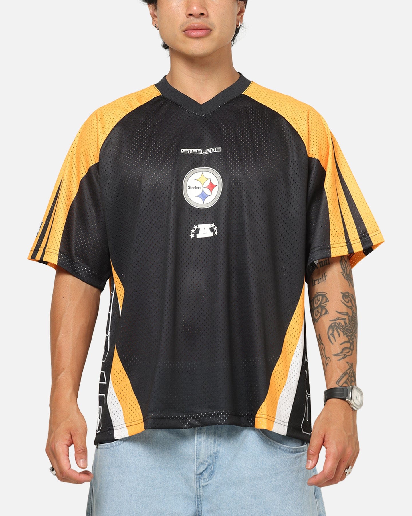 Mitchell & NESS Pittsburgh Steelers Warehouse Rave Jersey Black/Yellow