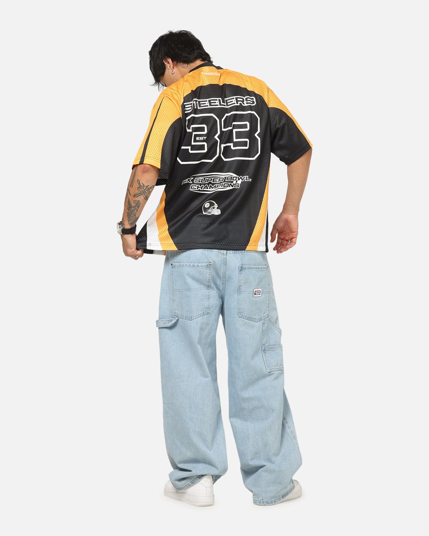 Mitchell & NESS Pittsburgh Steelers Warehouse Rave Jersey Black/Yellow