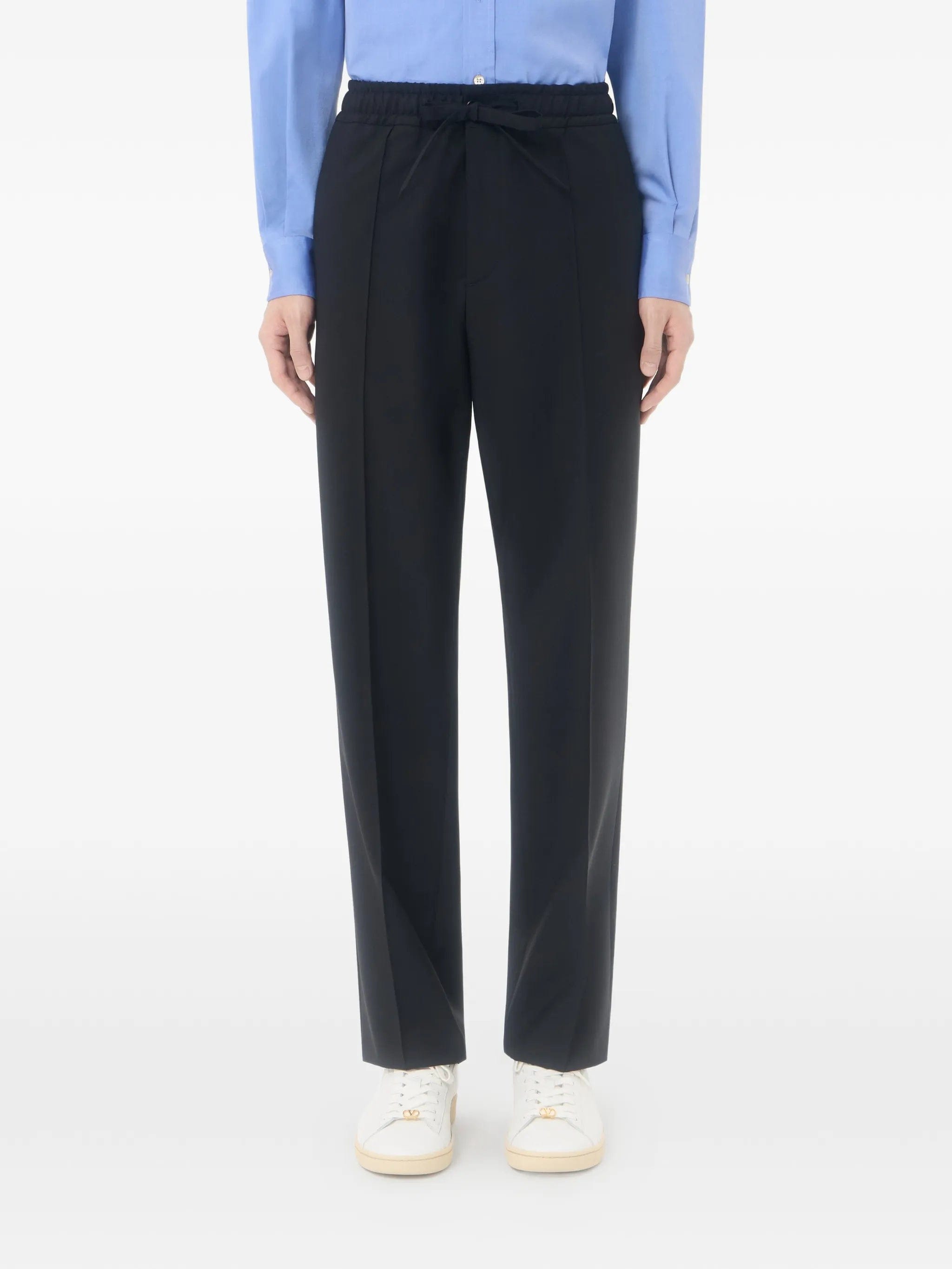 Valentino Garavani wool pants with VLogo embroidery