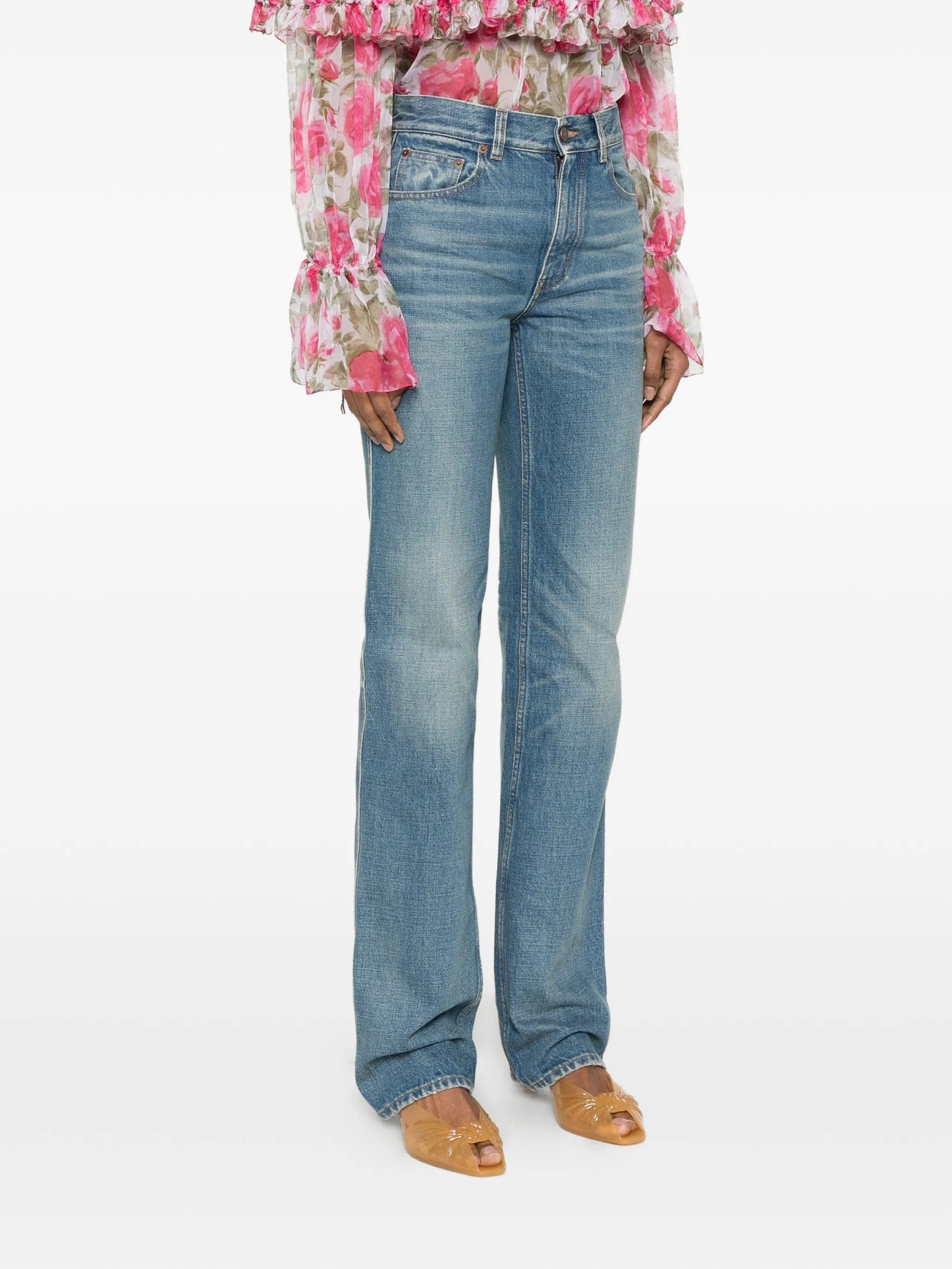 Chloé pocket logo - patch jeans