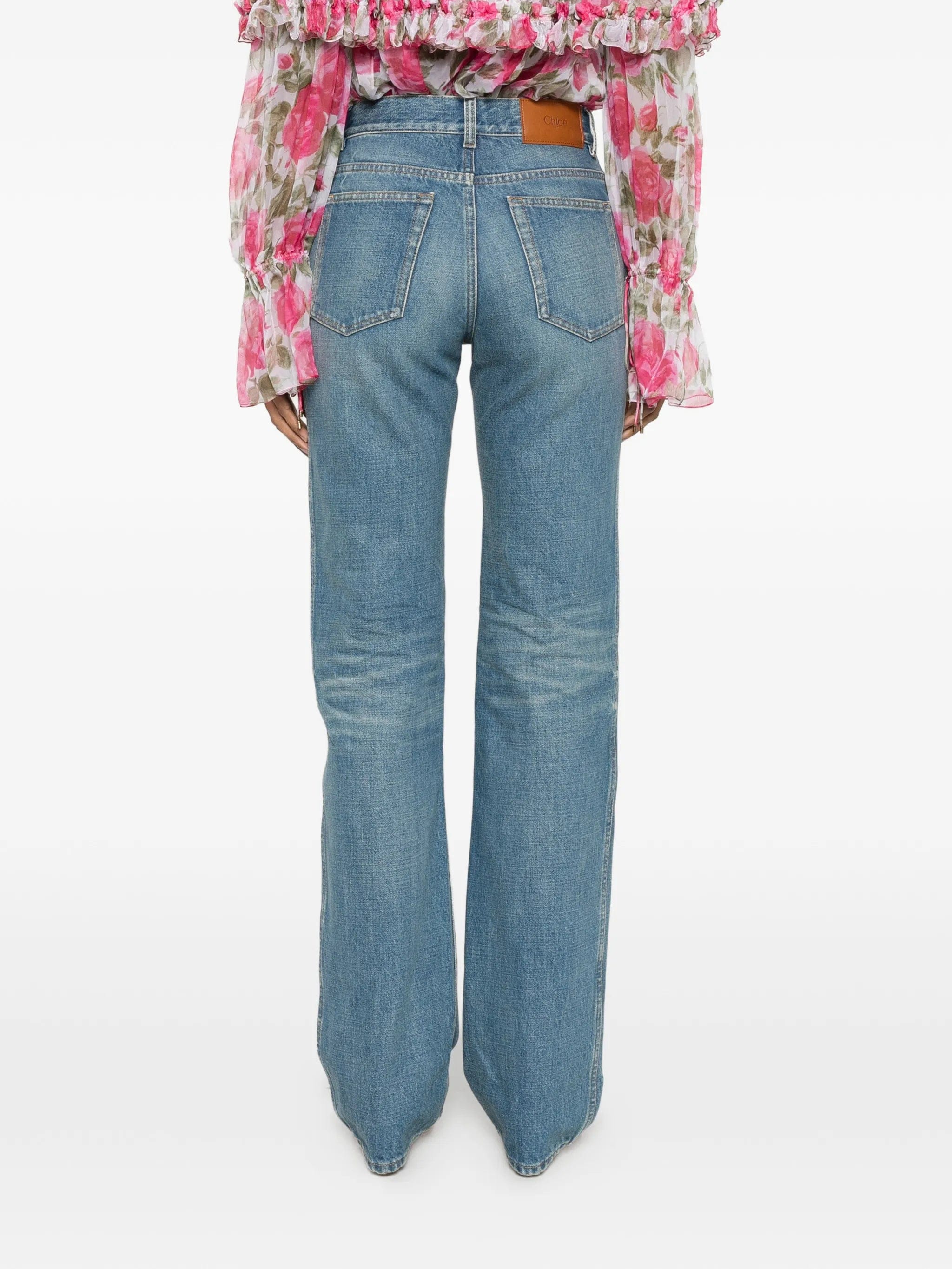 Chloé pocket logo - patch jeans