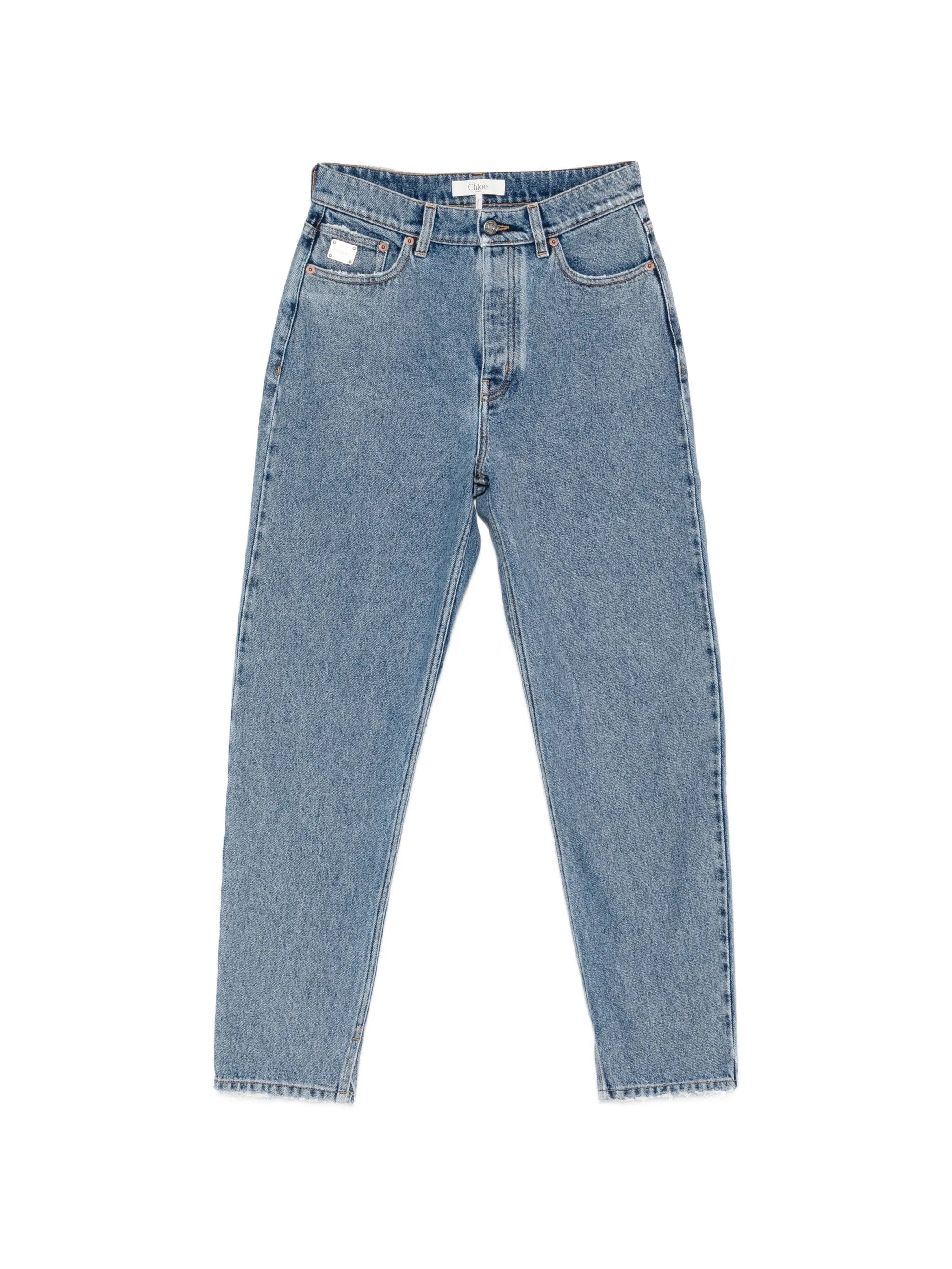 Chloé high - waisted tapered jeans