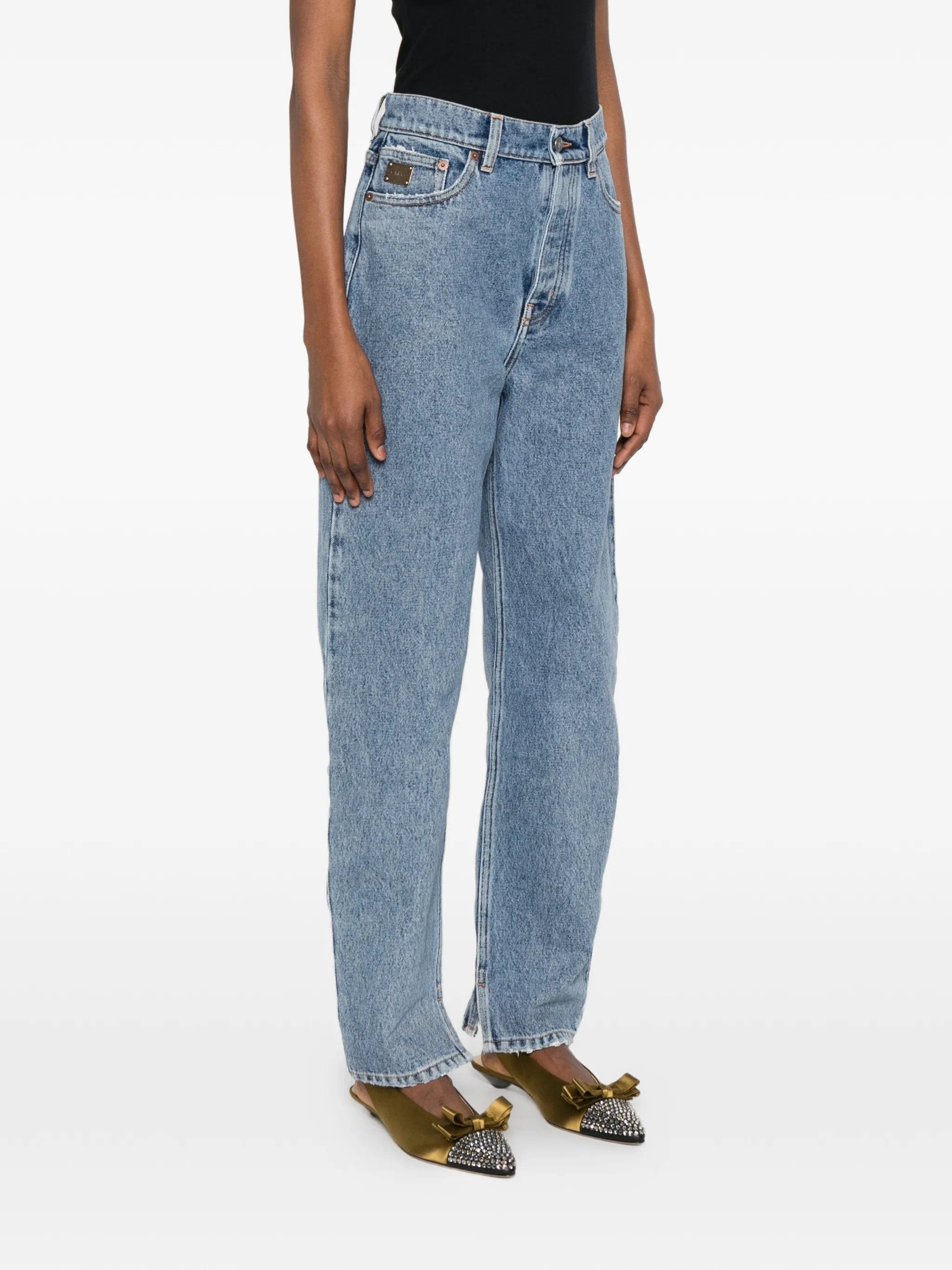 Chloé high - waisted tapered jeans