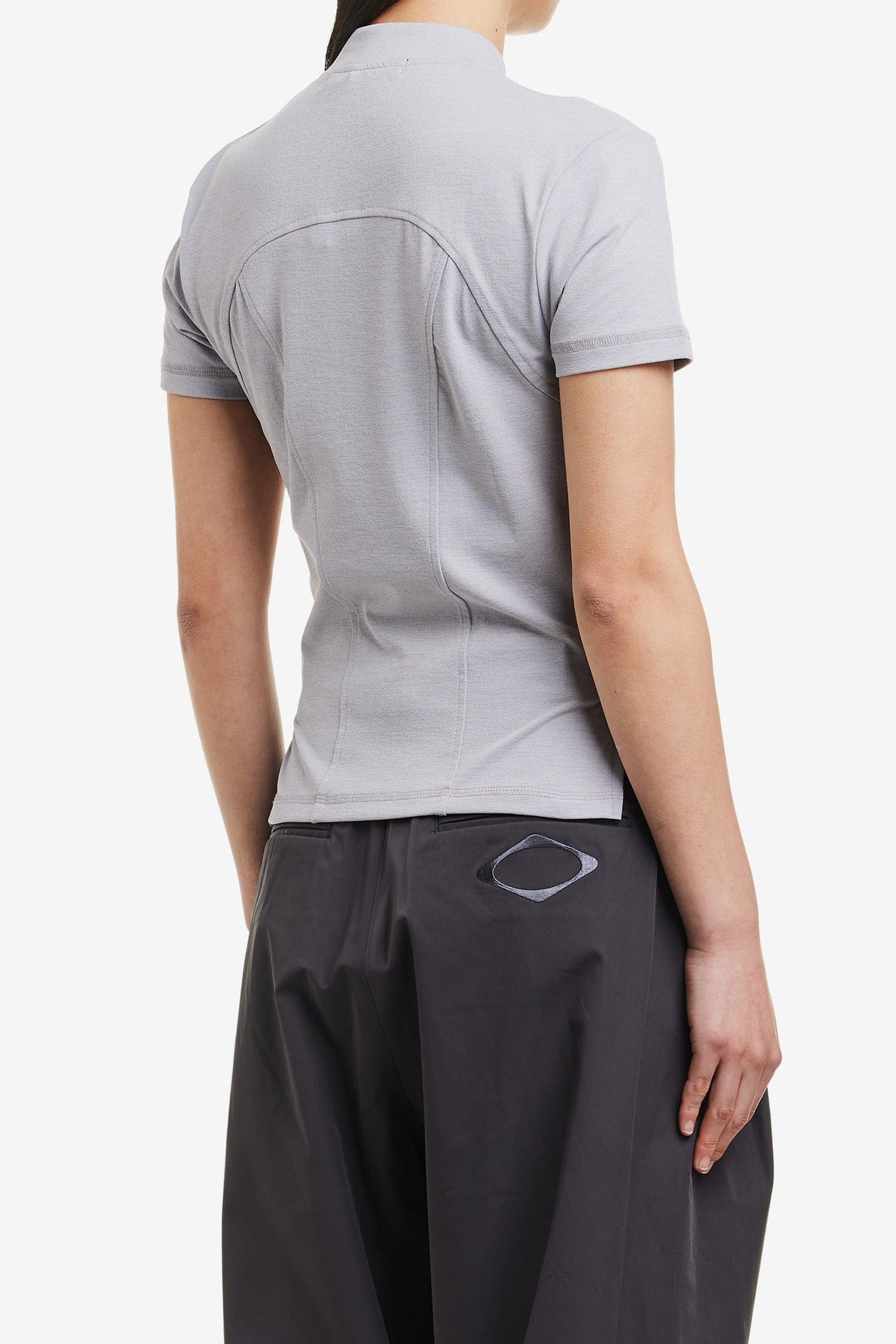 MSCHF MOCK NECK ZIP UP SHORT SLEEVE