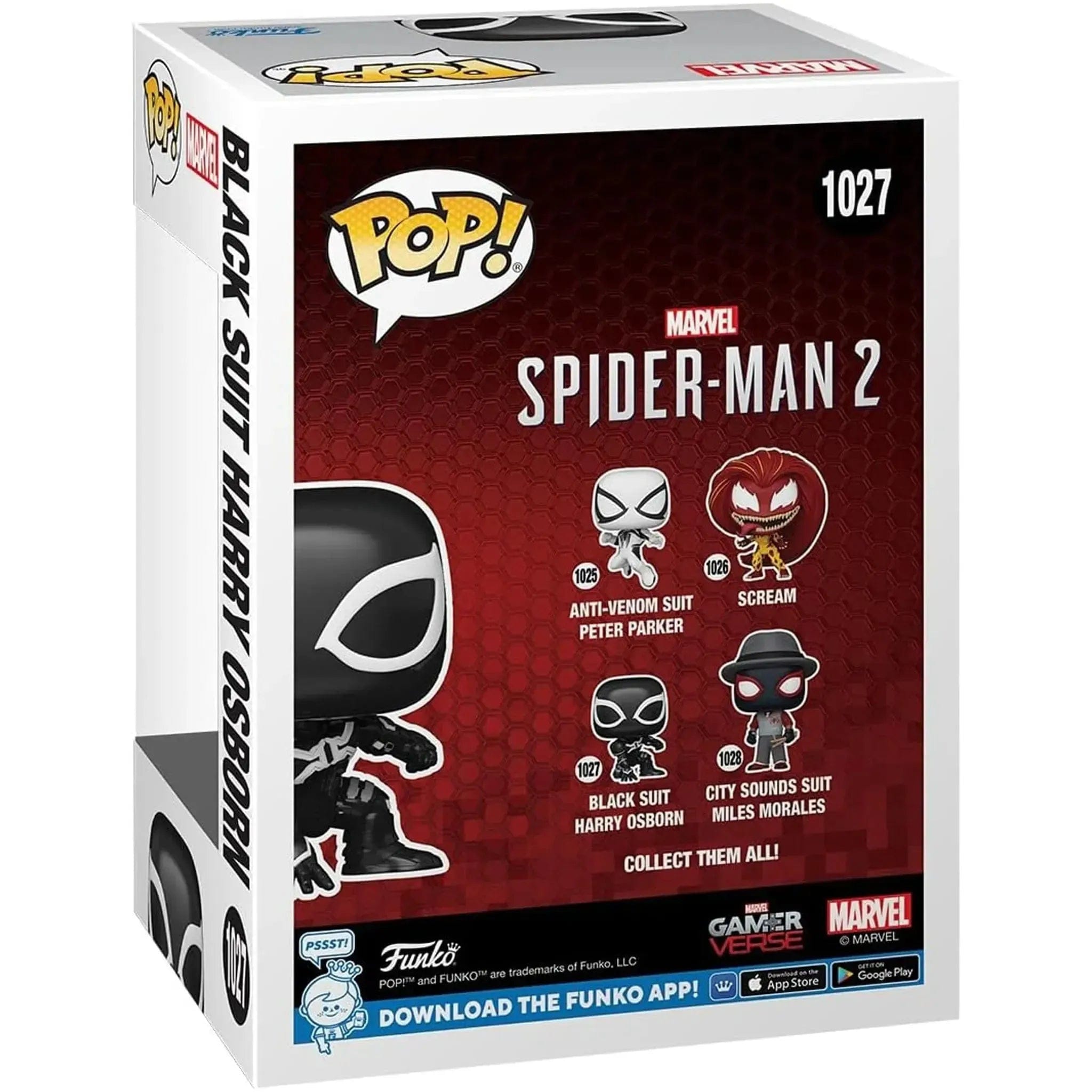 Funko Marvel [Spider - Man 2] - Black Suit Harry Osborn Bobble - Head Figure (4") - Funko - Pop! Games Series (1027) - (2024)