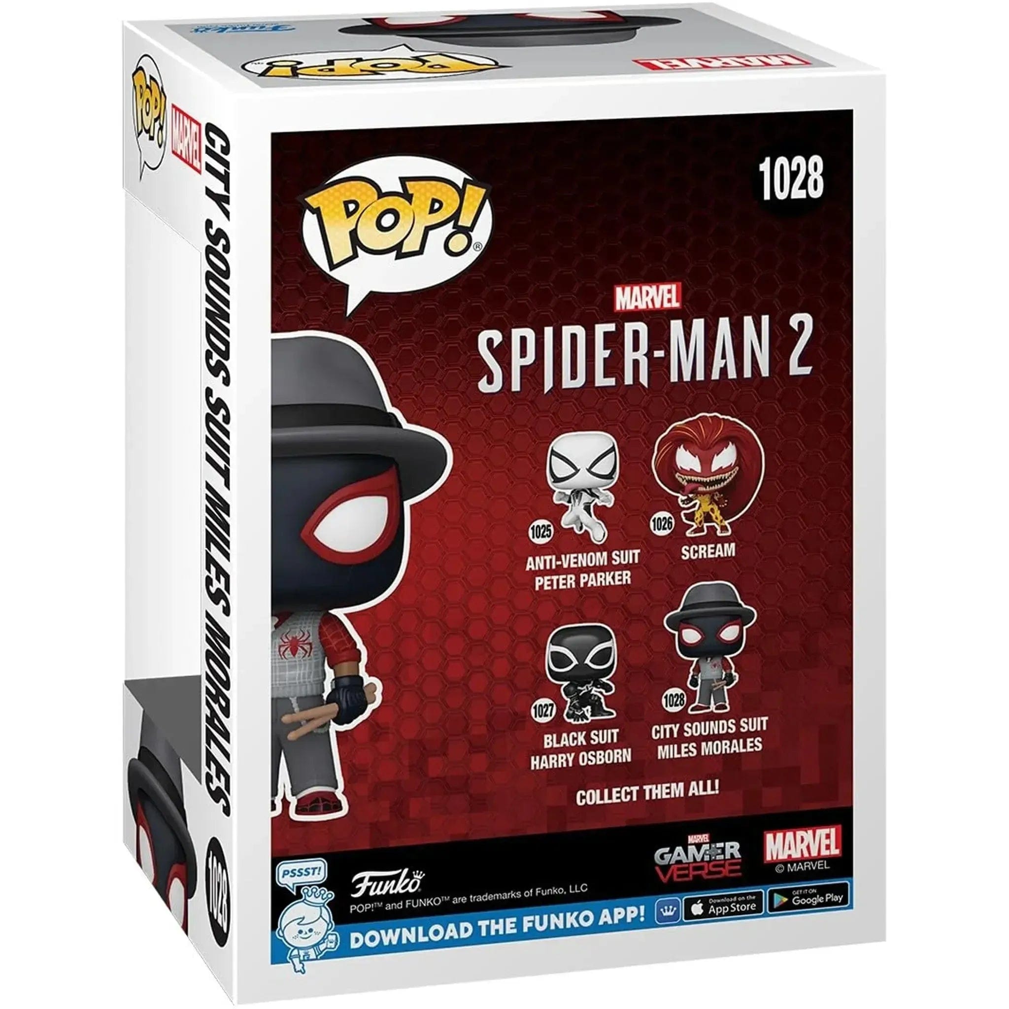 Funko Marvel Gamerverse [Spider - Man 2] - City Sounds Suit Miles Morales Bobble - Head Figure (5") - Funko - Pop! Games Series (1028) - (2024)