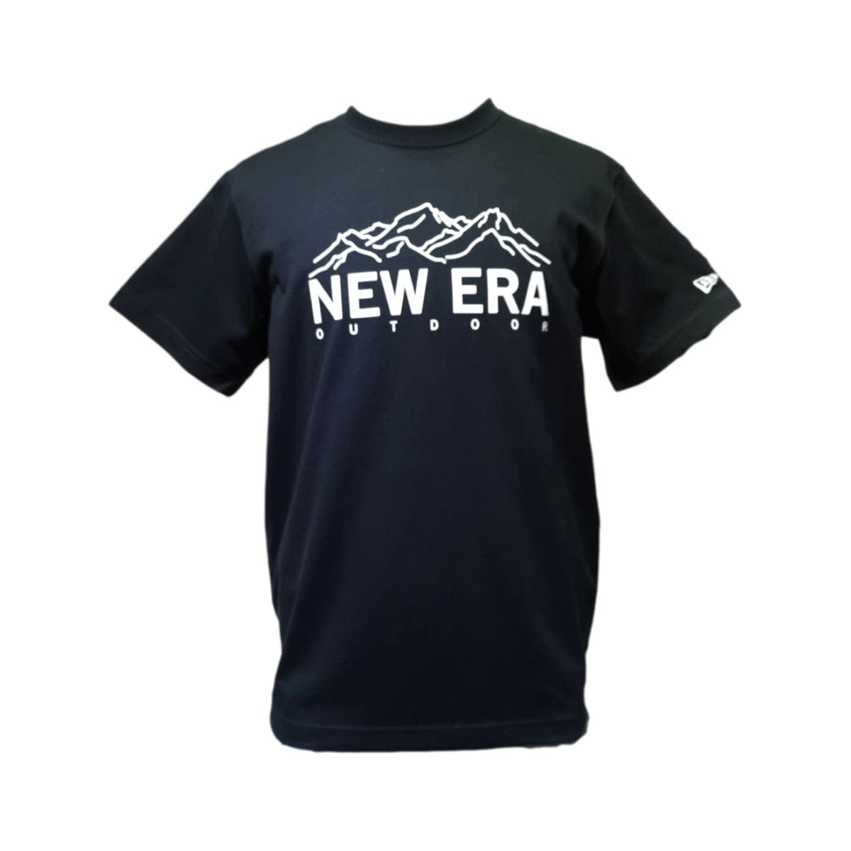 New Era SS T-Shirt MOUNTAINS OUTDOOR BLACK