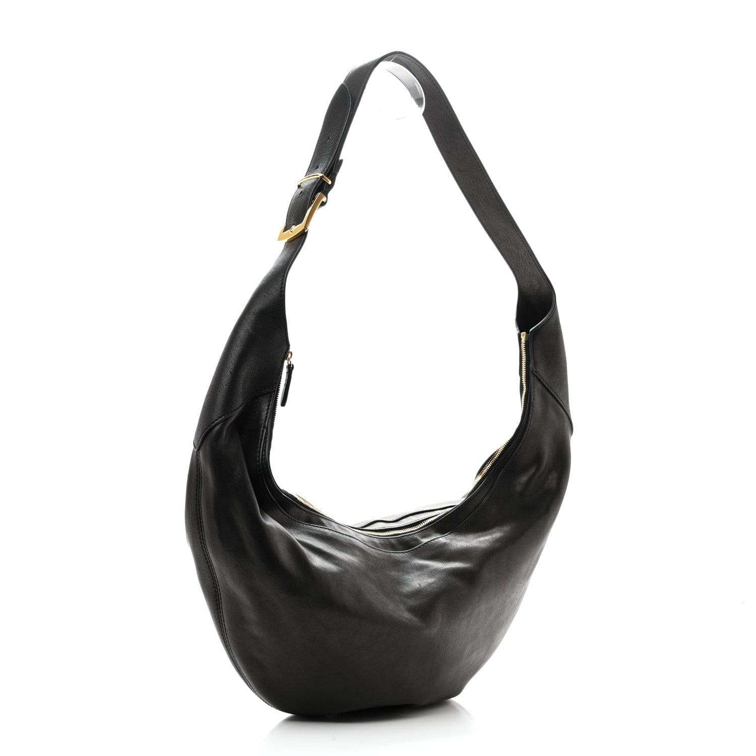 Khaite Lambskin Augustina Hobo Black