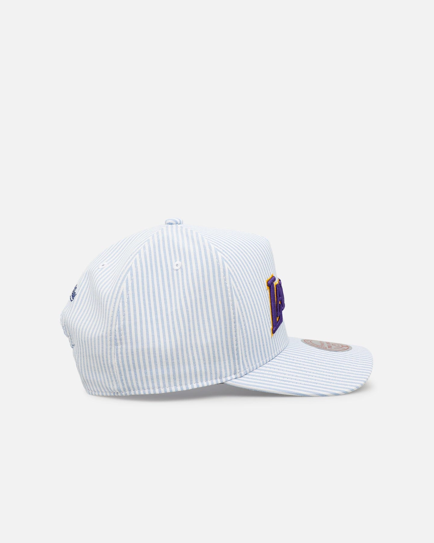 Mitchell & NESS Los Angeles Lakers Seersucker Pro Pinch Snapback Blue/White