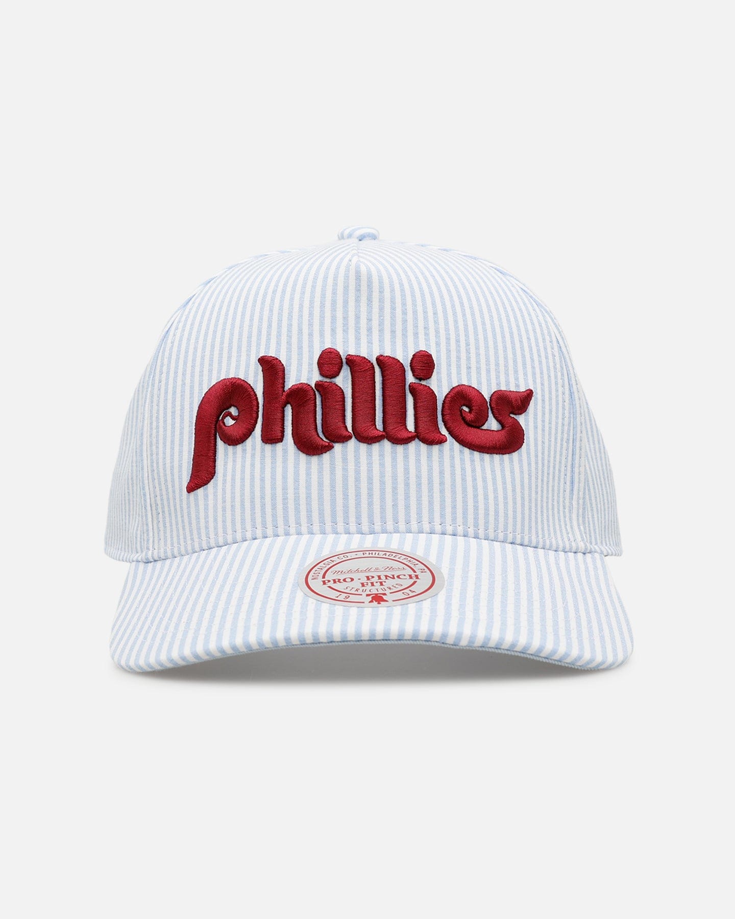 Mitchell & NESS Philadelphia Phillies Seersucker Pro Pinch Snapback Blue/White