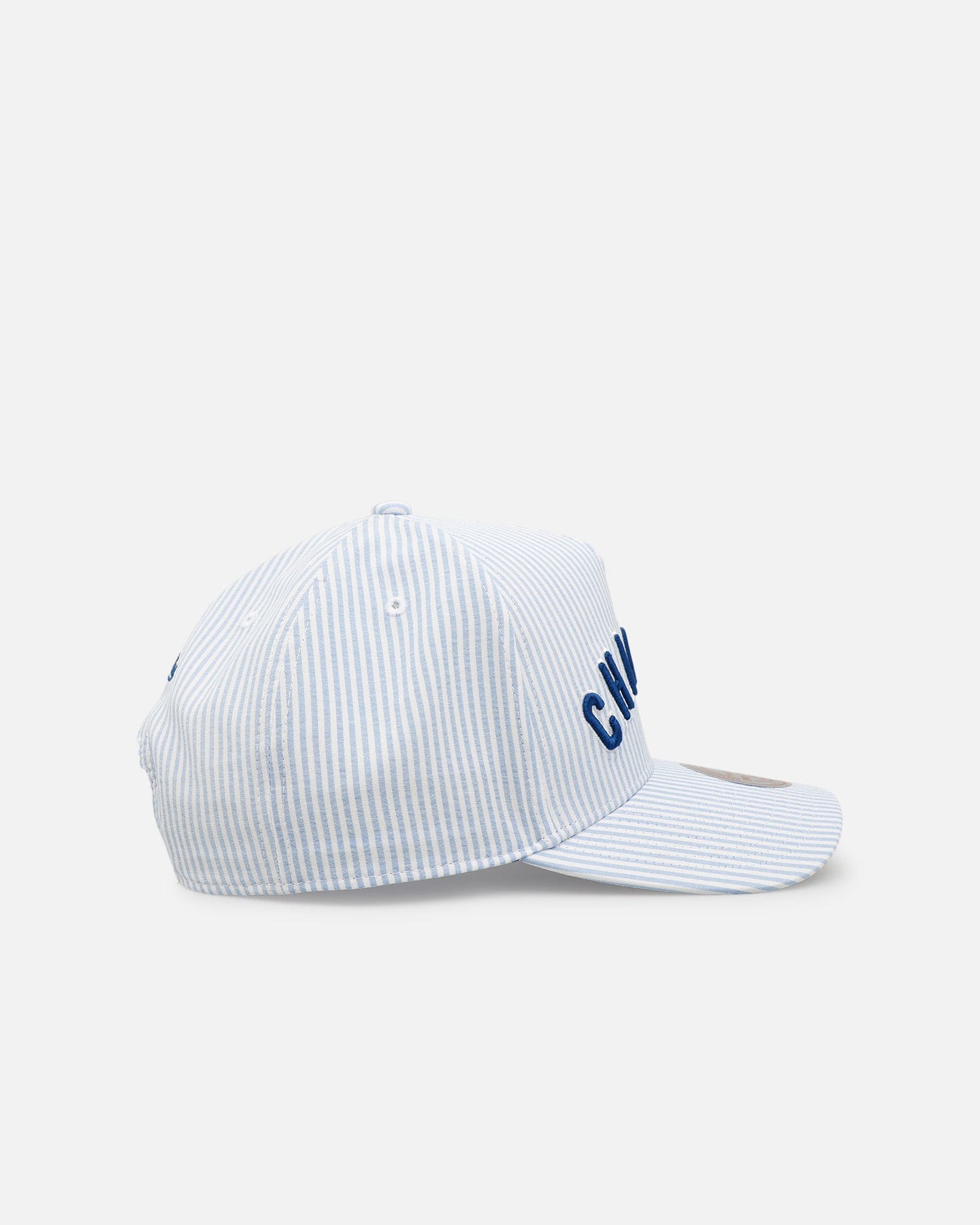 Mitchell & NESS Chicago Cubs Seersucker Pro Pinch Snapback Blue/White