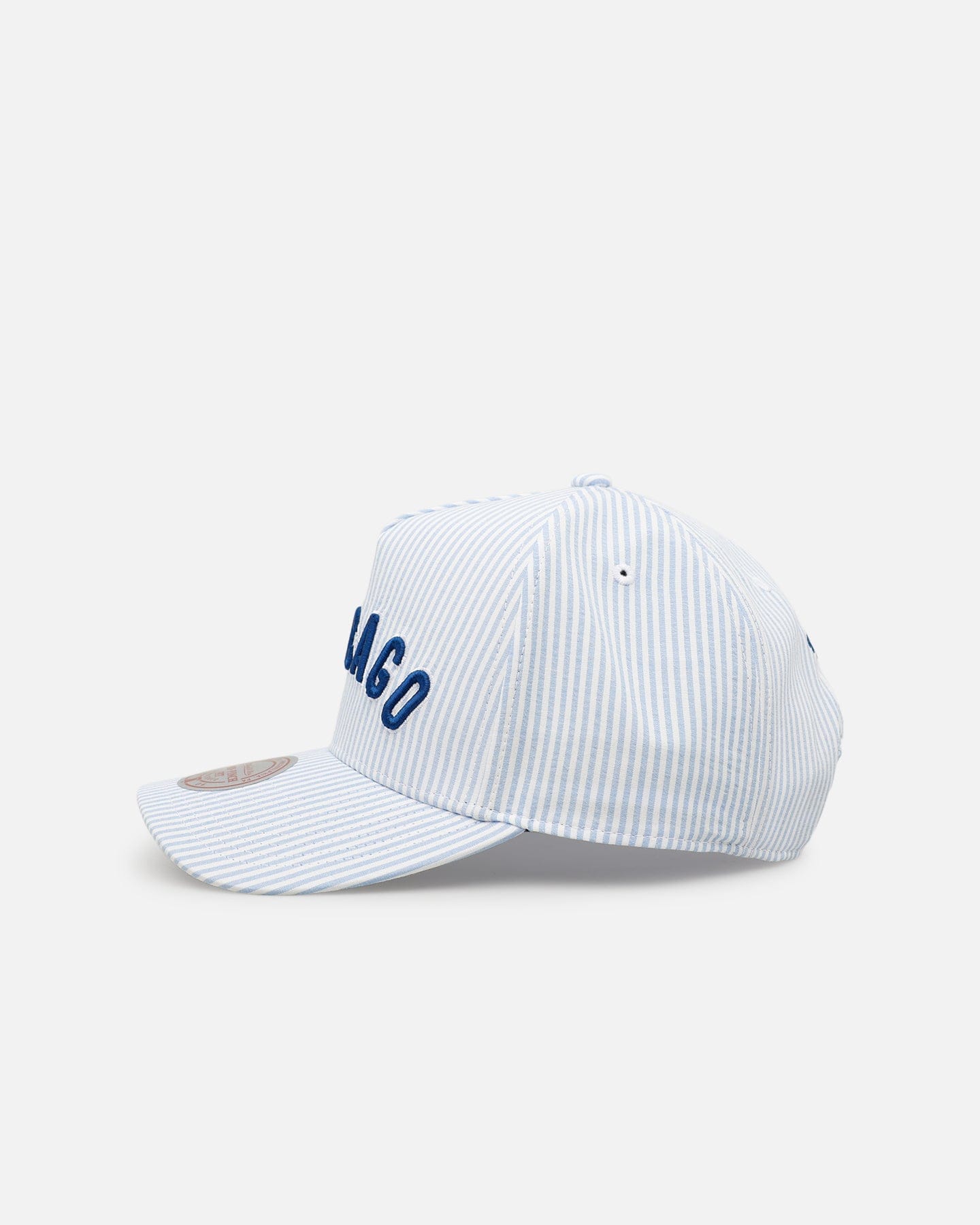 Mitchell & NESS Chicago Cubs Seersucker Pro Pinch Snapback Blue/White
