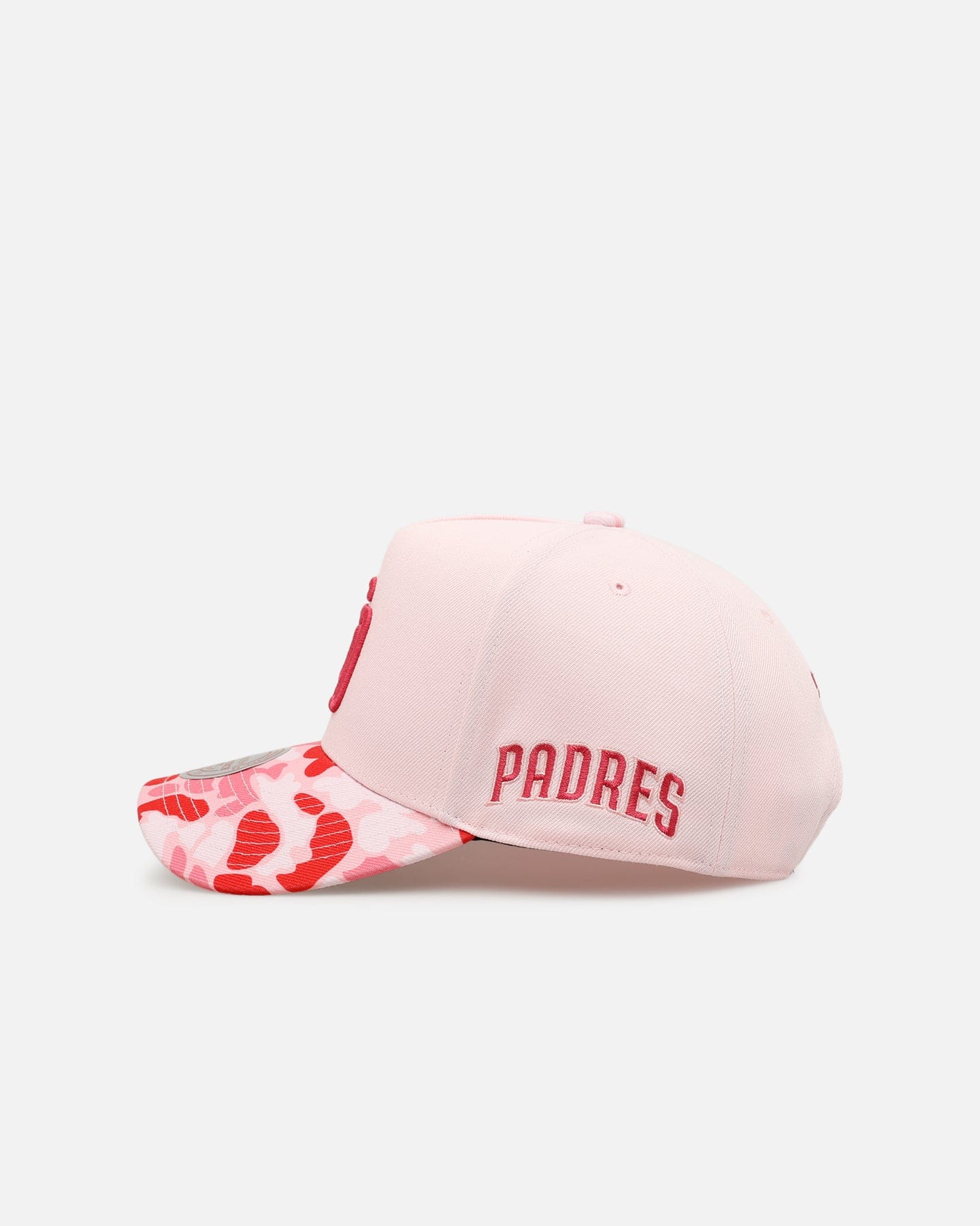 Mitchell & NESS San Diego Padres Pink Camo Pro Pinch Snapback Pink