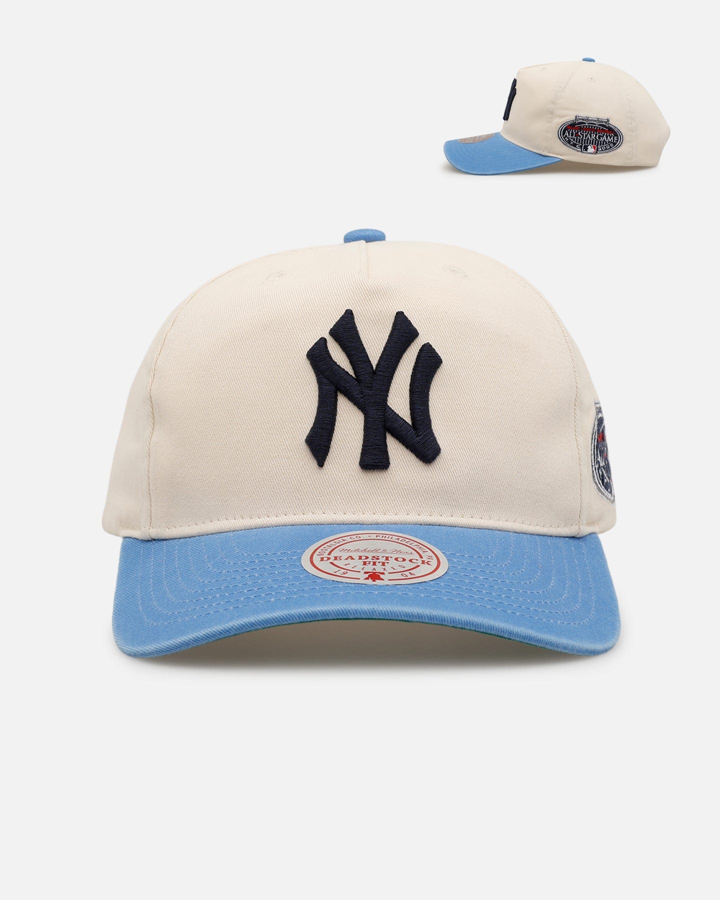 Mitchell & NESS New York Yankees Washed Cotton Deadstock Snapback Off White