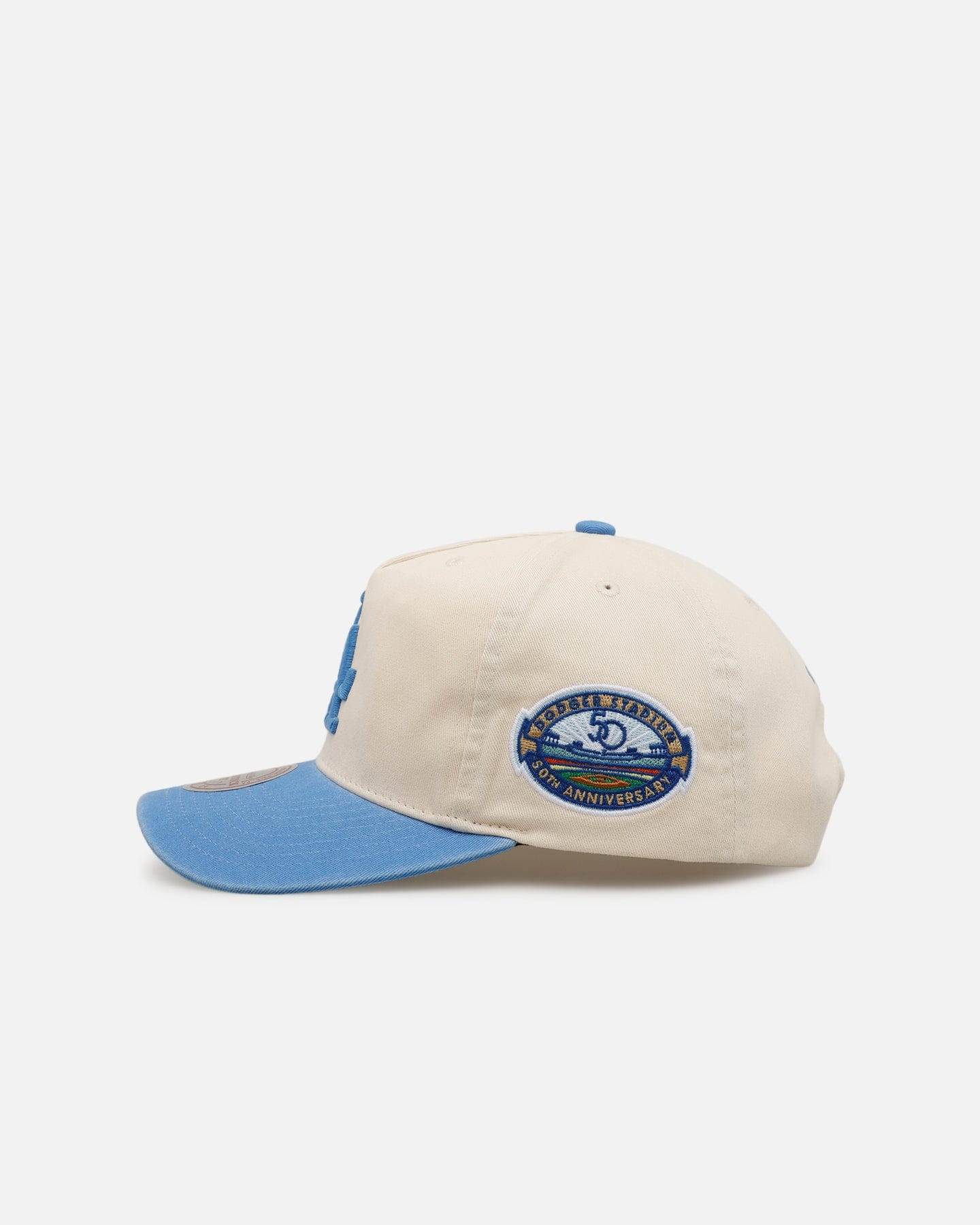 Mitchell & NESS Los Angeles Dodgers Washed Cotton Deadstock Snapback Off White