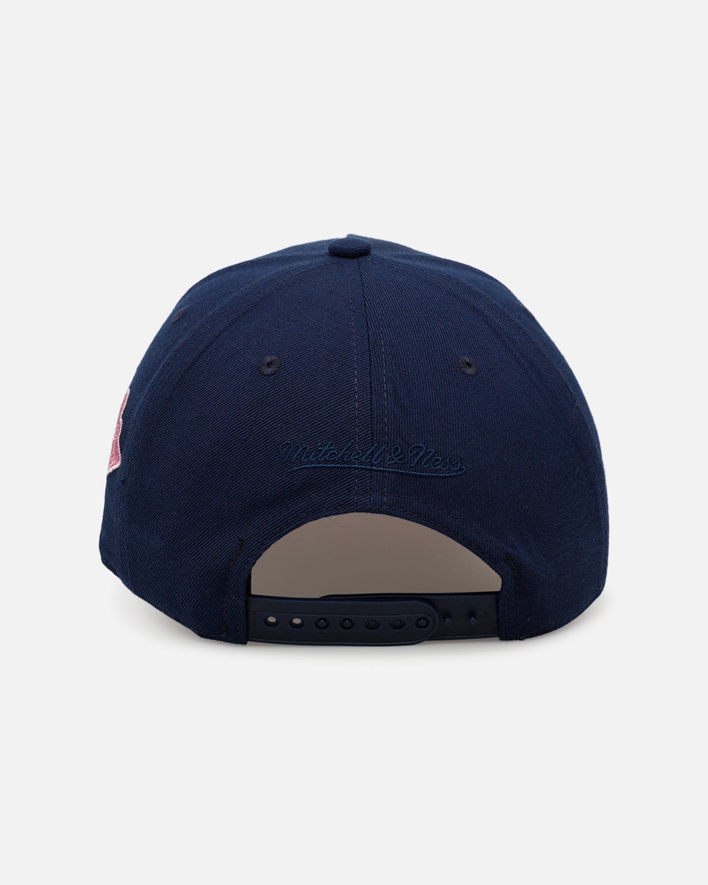 Mitchell & NESS Atlanta Braves Pink Side Patch Pro Pinch Snapback Official Team Color