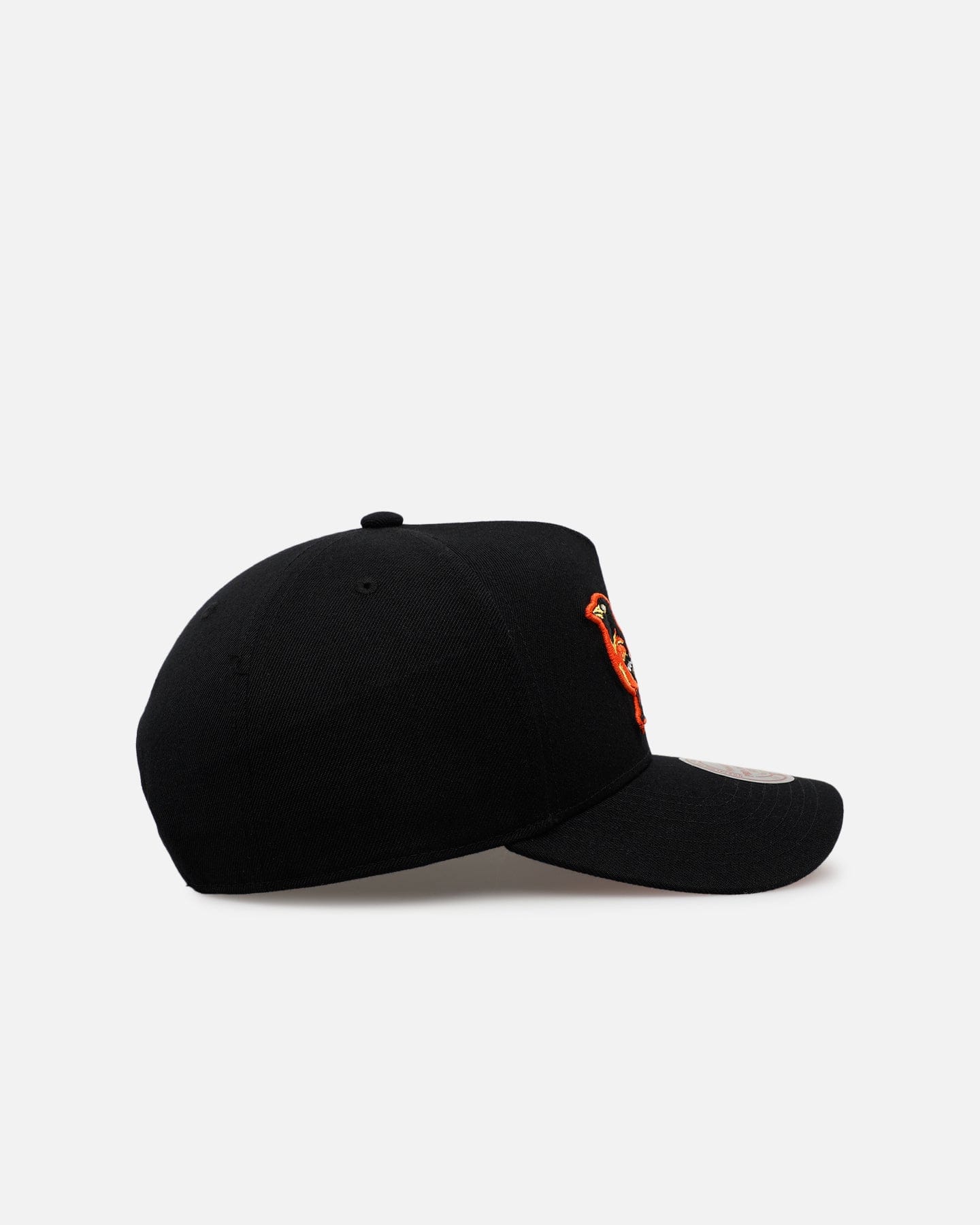 Mitchell & NESS Baltimore Orioles Pink Side Patch Pro Pinch Snapback Official Team Color