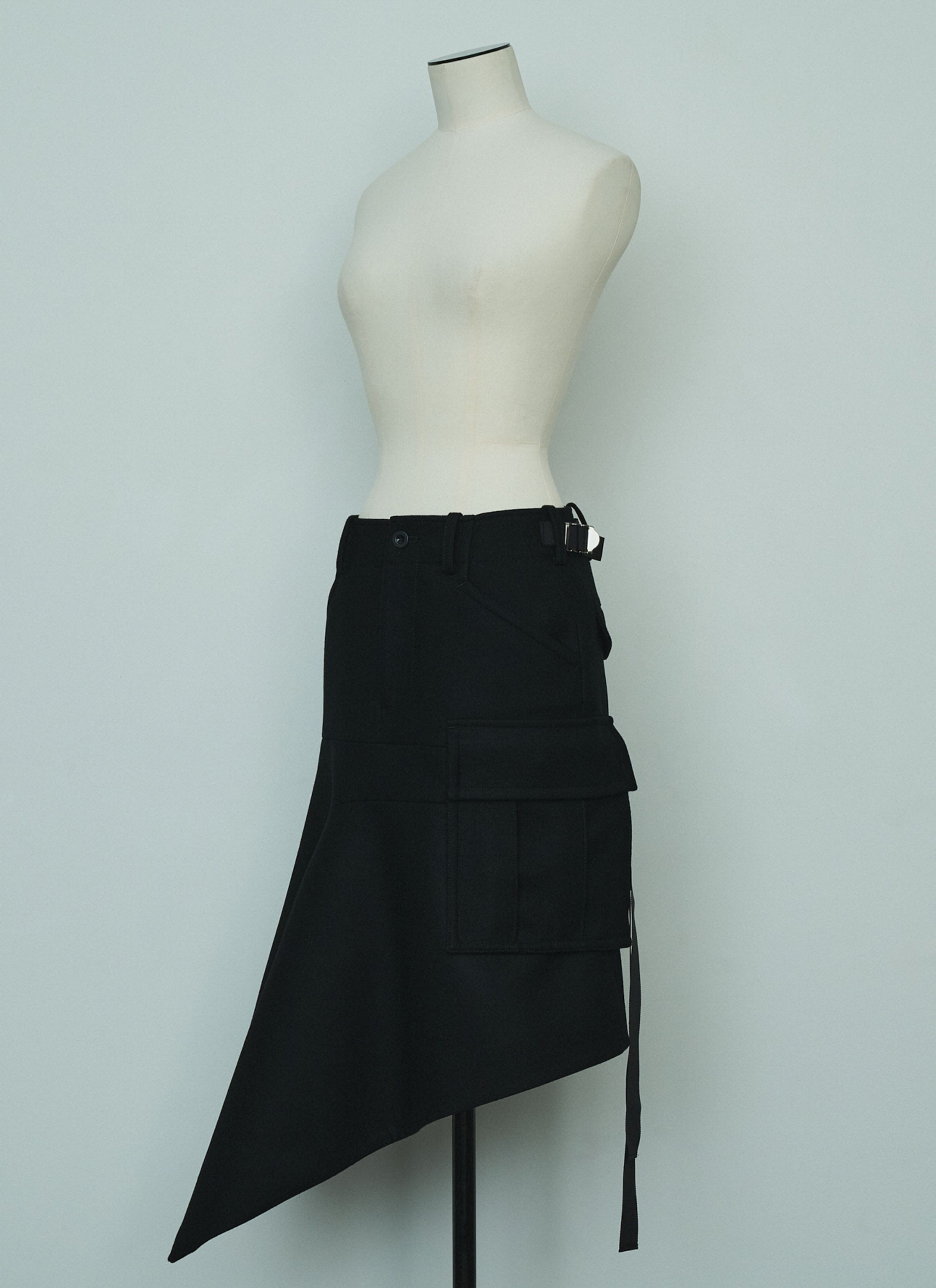 Sacai Wool Melton Skirt