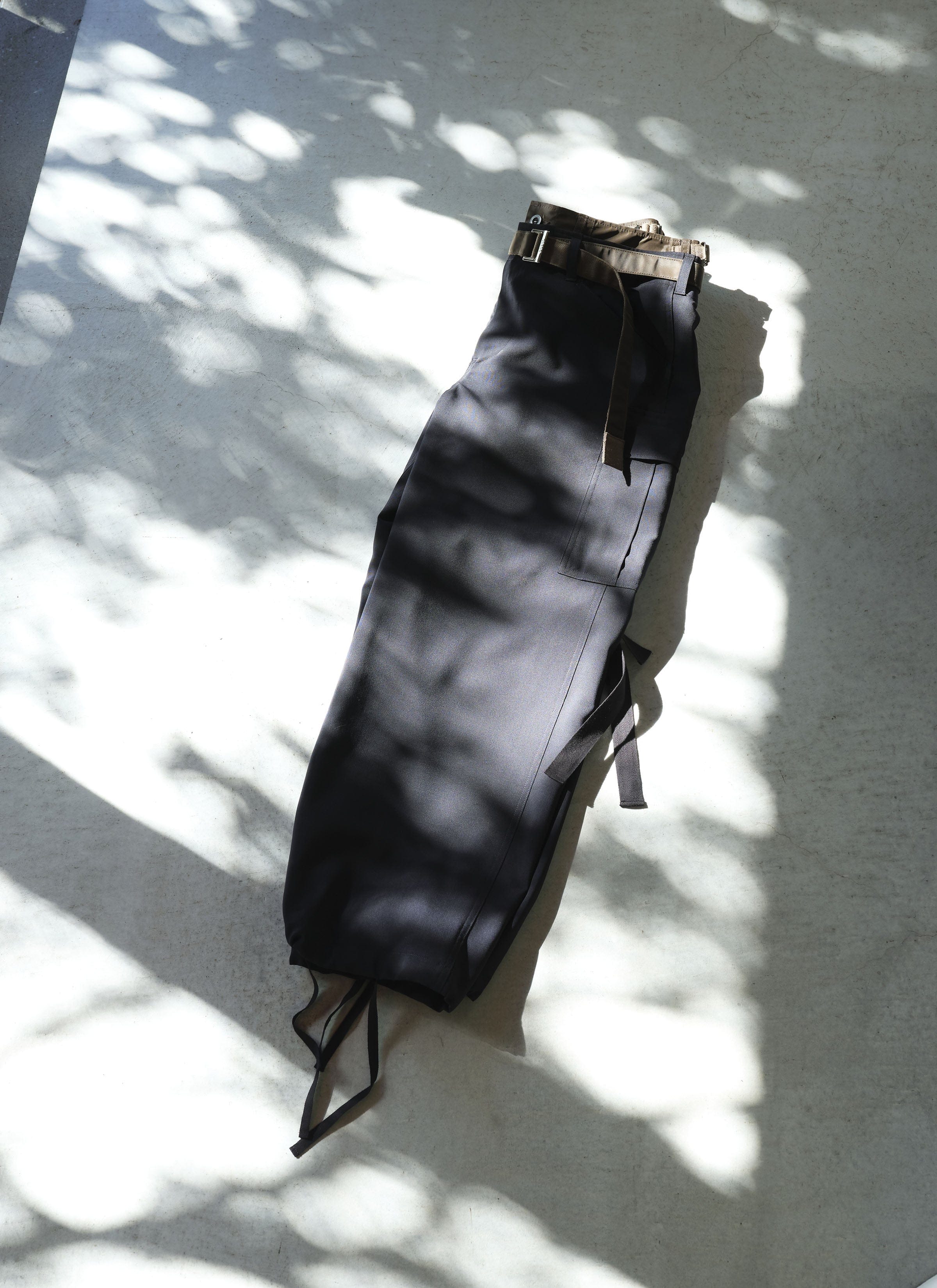 Sacai Wool Suiting x Nylon Twill Pants