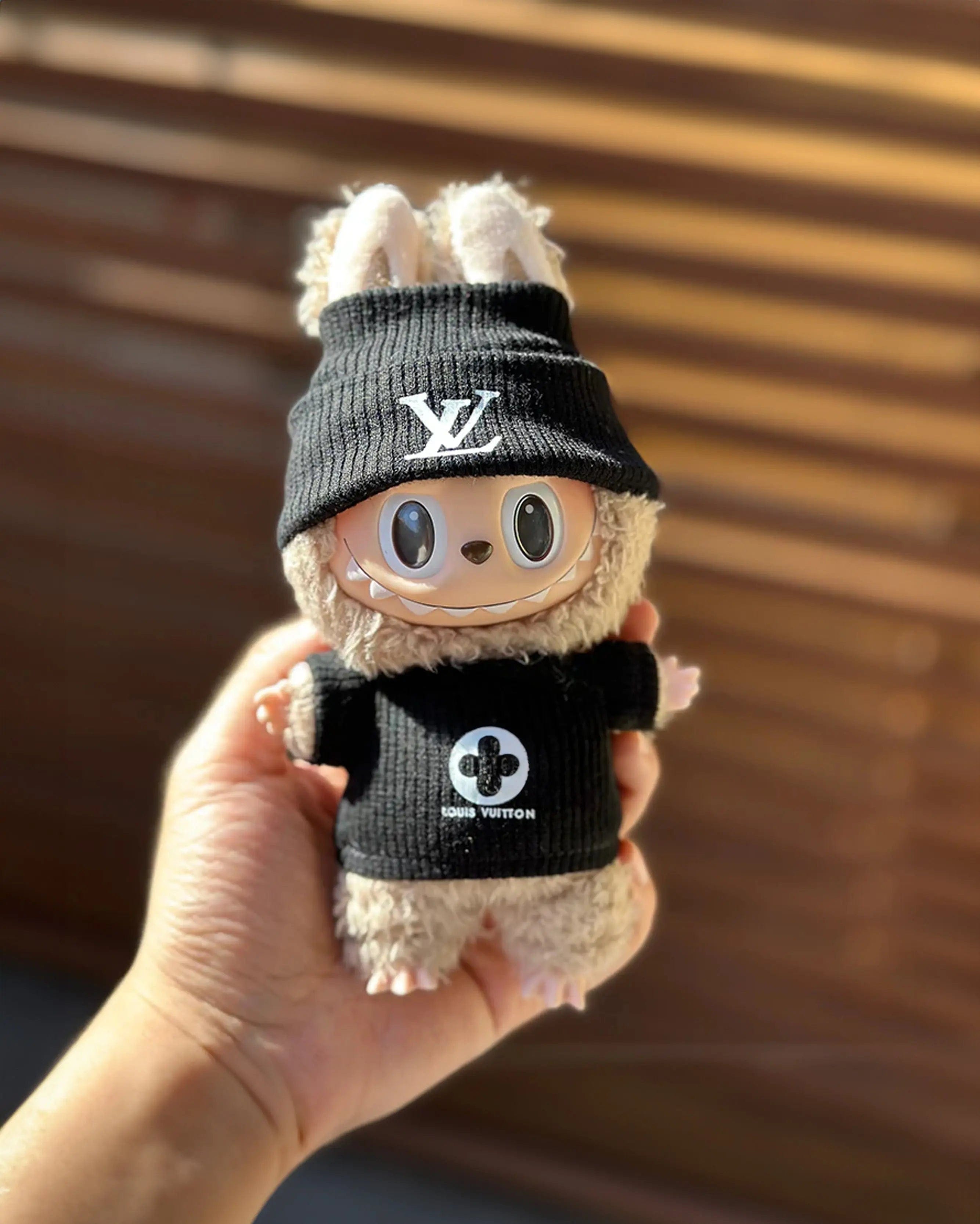 Labubu Outfits Labubu LV Inspired Beanie Black Outfit (Outfit Only)