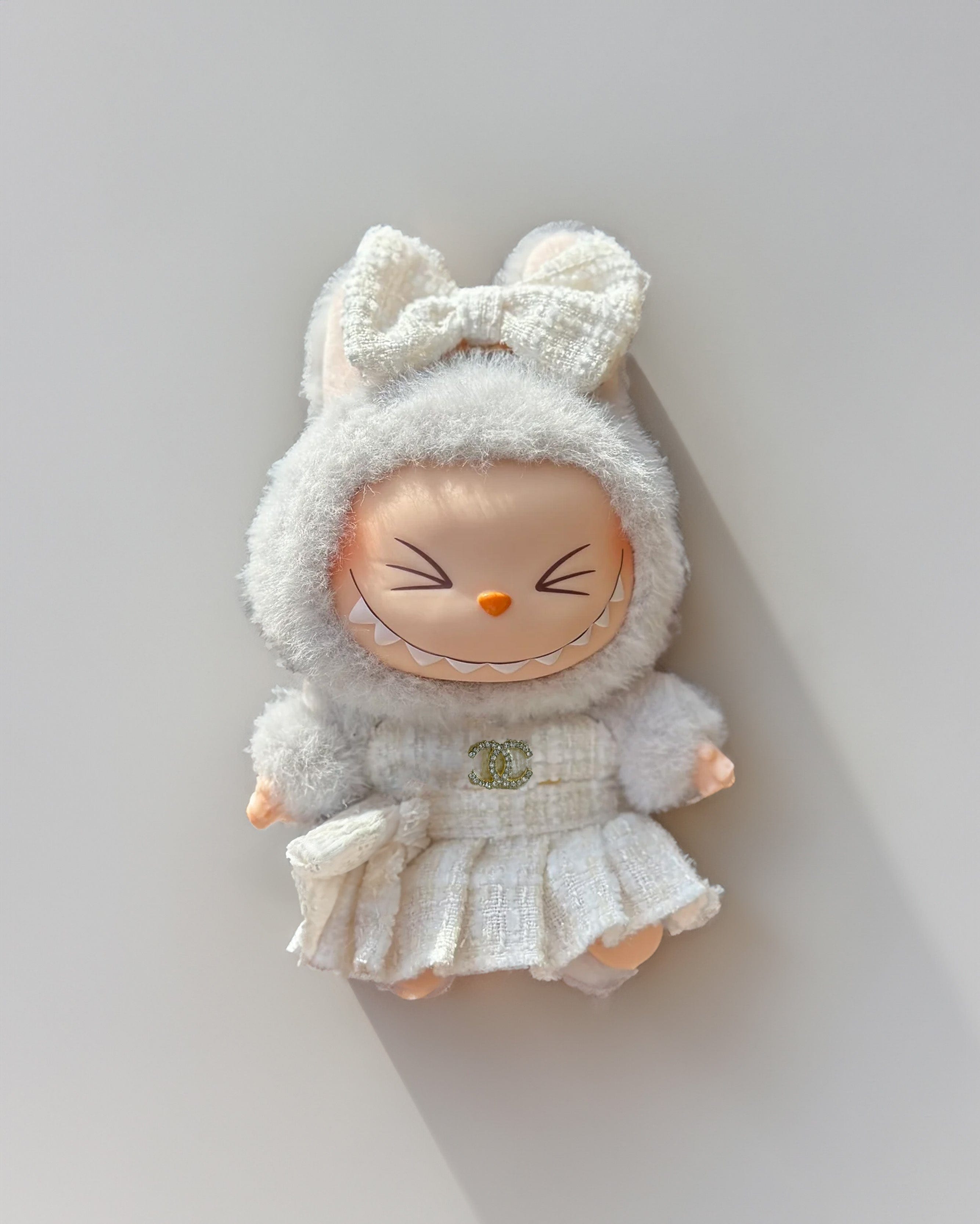 Labubu Outfits Labubu Chanel Inspired Outfit White (Outfit Only)