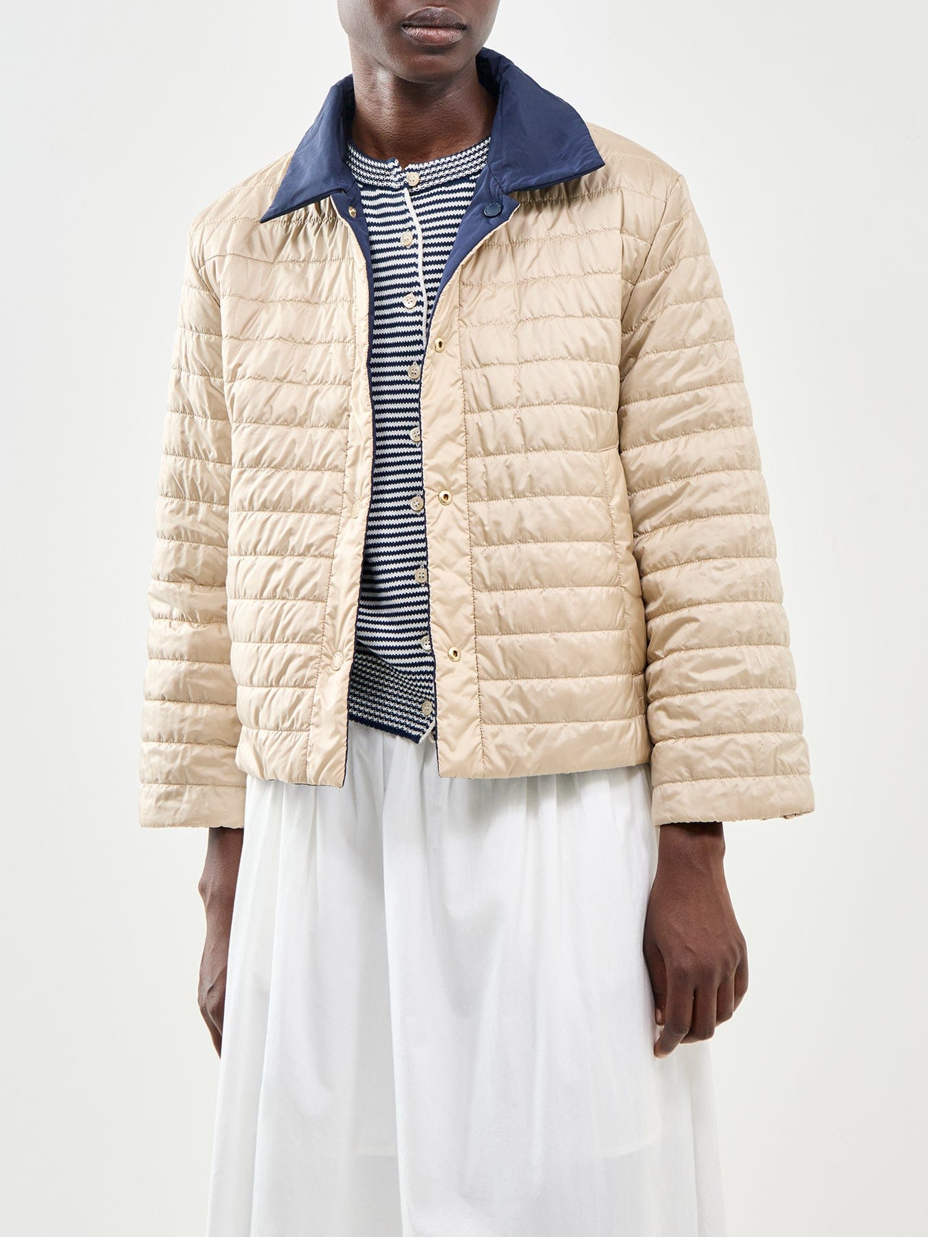 Weekend Max Mara Falena Quilted Jacket Navy