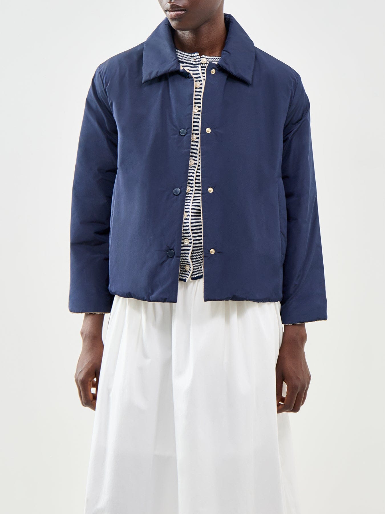 Weekend Max Mara Falena Quilted Jacket Navy