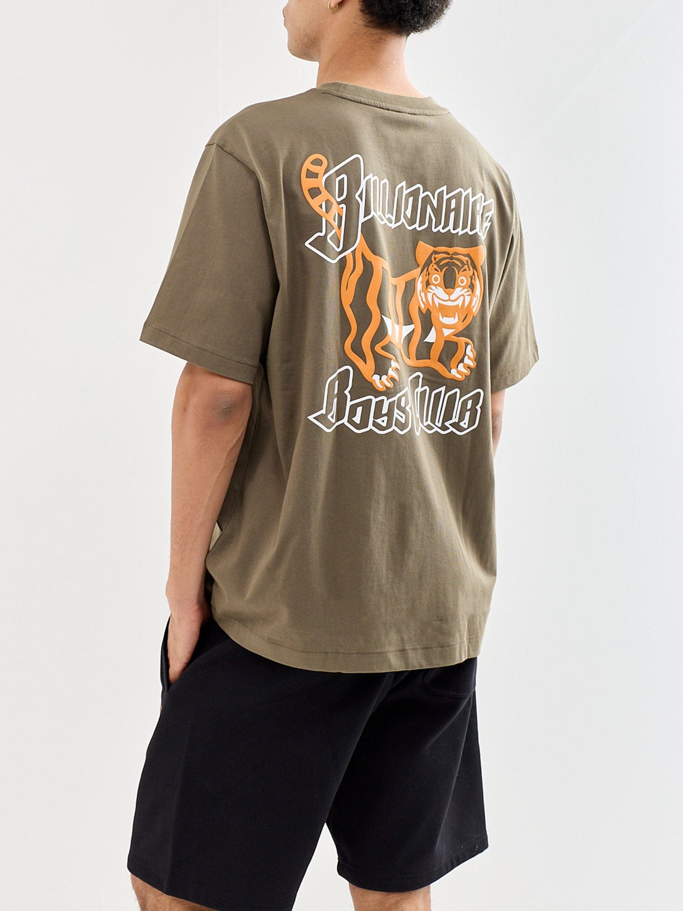Billionaire Boys Club Tiger Logo T - Shirt Khaki