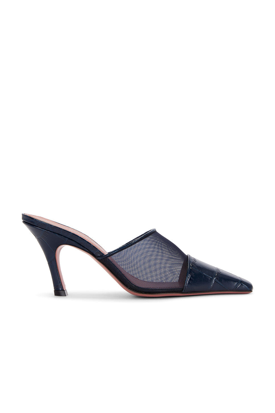 AMINA Muaddi Jamie 80 Mesh Mule