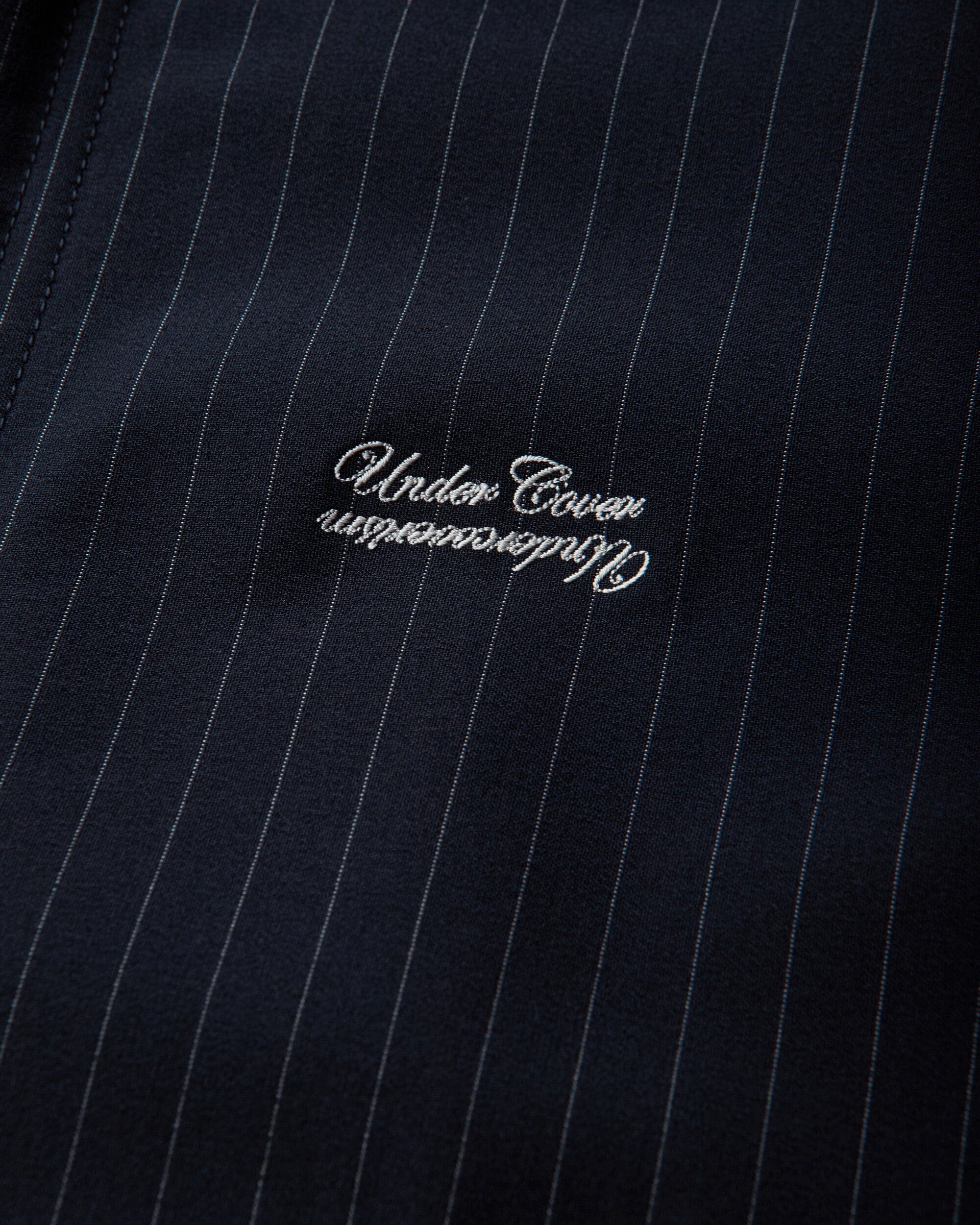 Undercover Men's Pinstripe Mod Coat Navy
