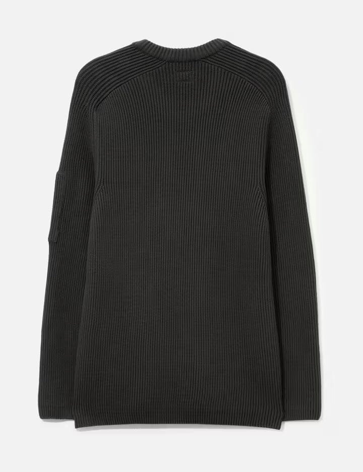 C.P. Company Full Rib Cotton Crewneck Lens Sweater