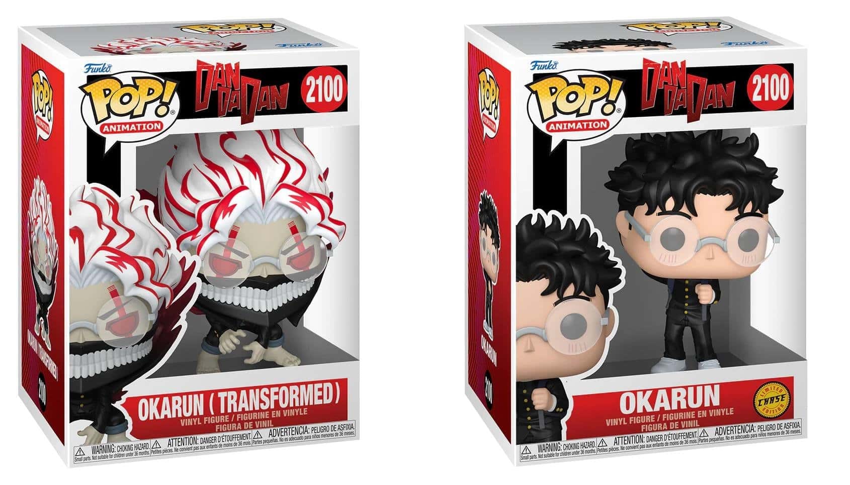 Funko POP! Bundle of 2: Dandadan – Okarun (Transformed) #2100 & Chase