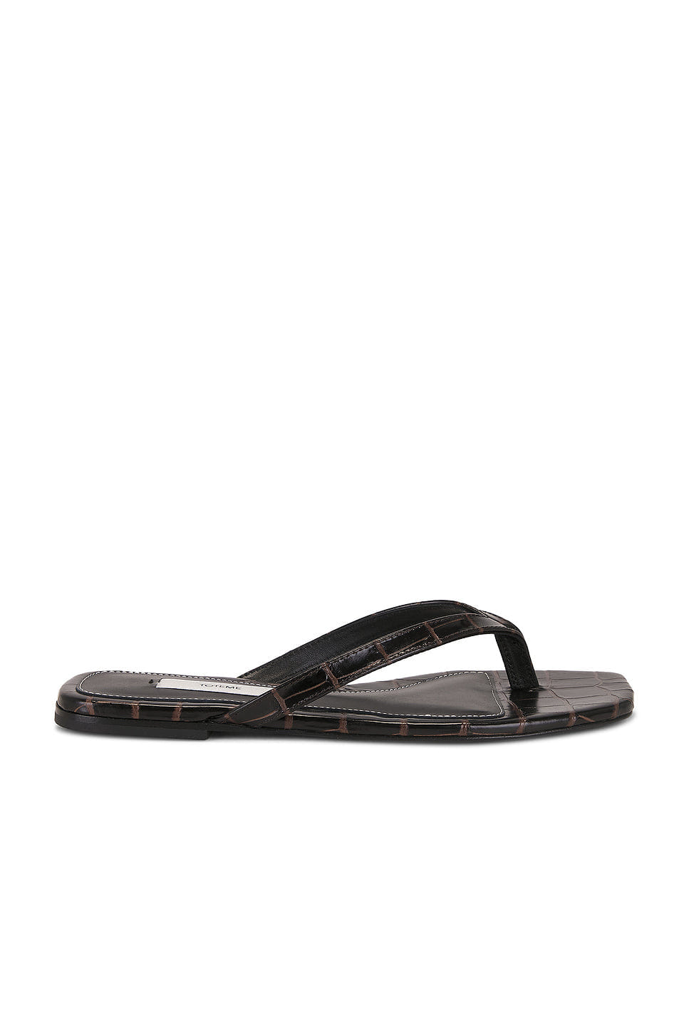 Toteme Croco Embossed Flip Flop