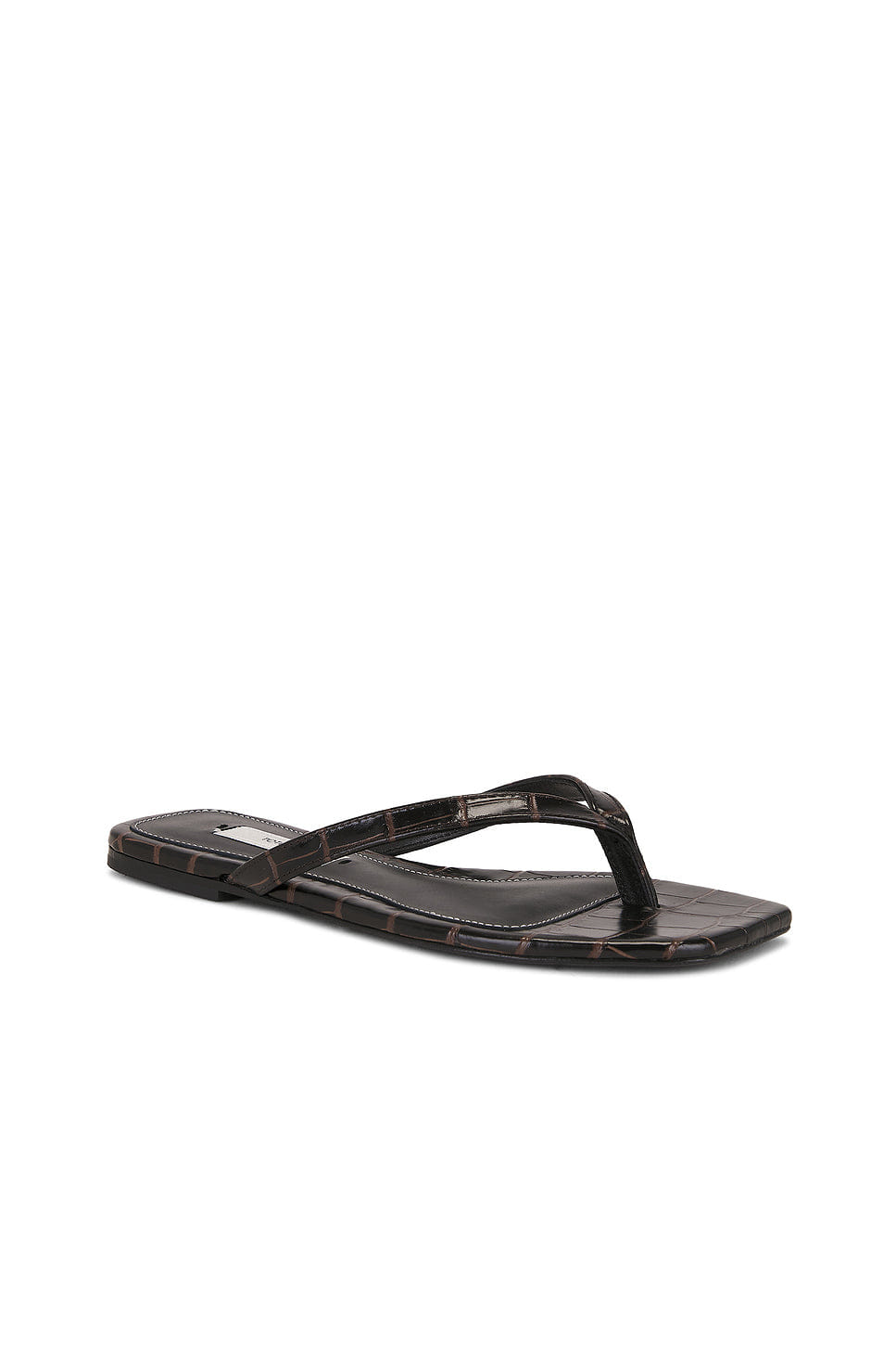 Toteme Croco Embossed Flip Flop