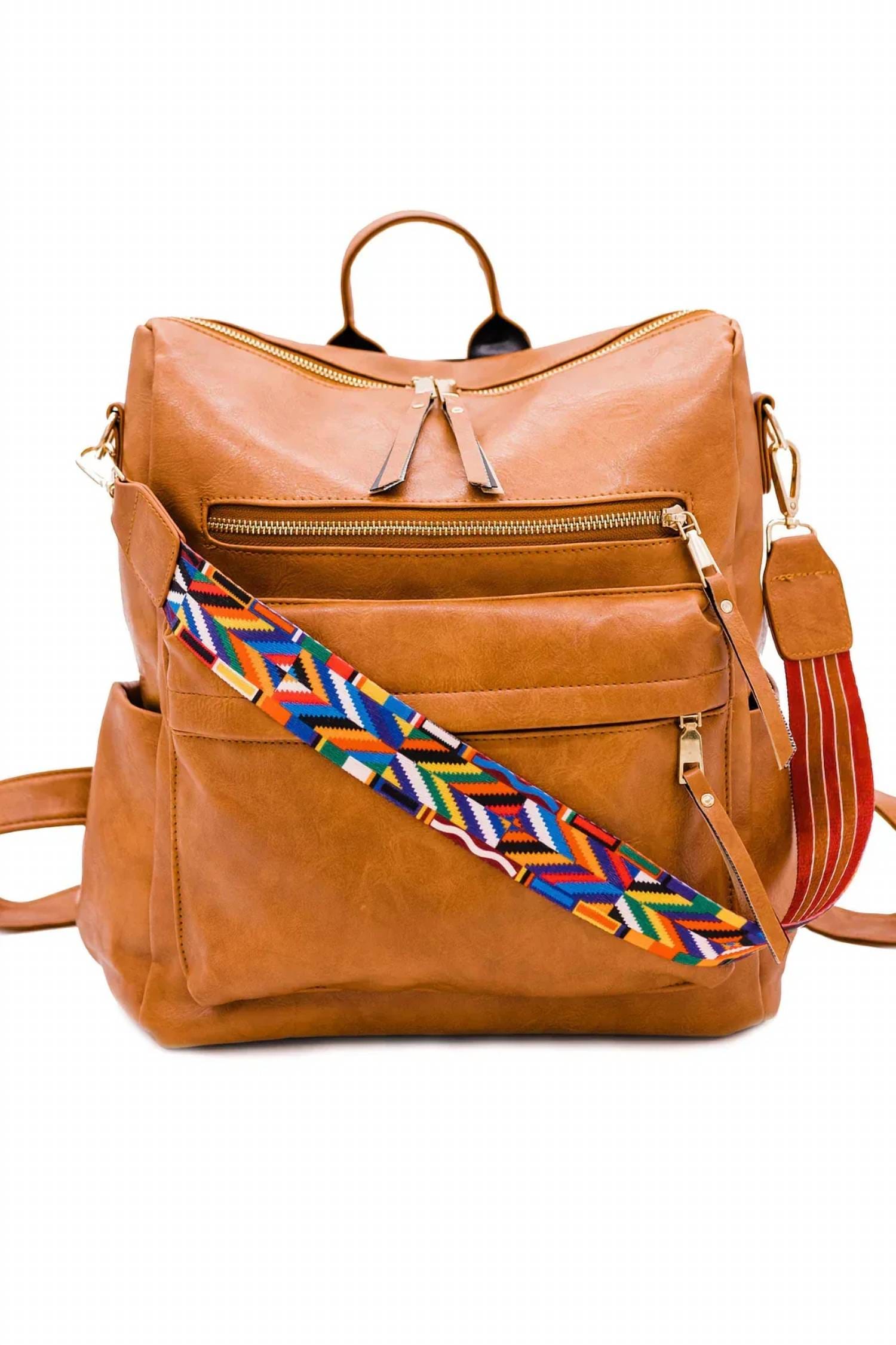 Chloe Women's Chloe Convertible Backpack In Tan - Aqua Brown