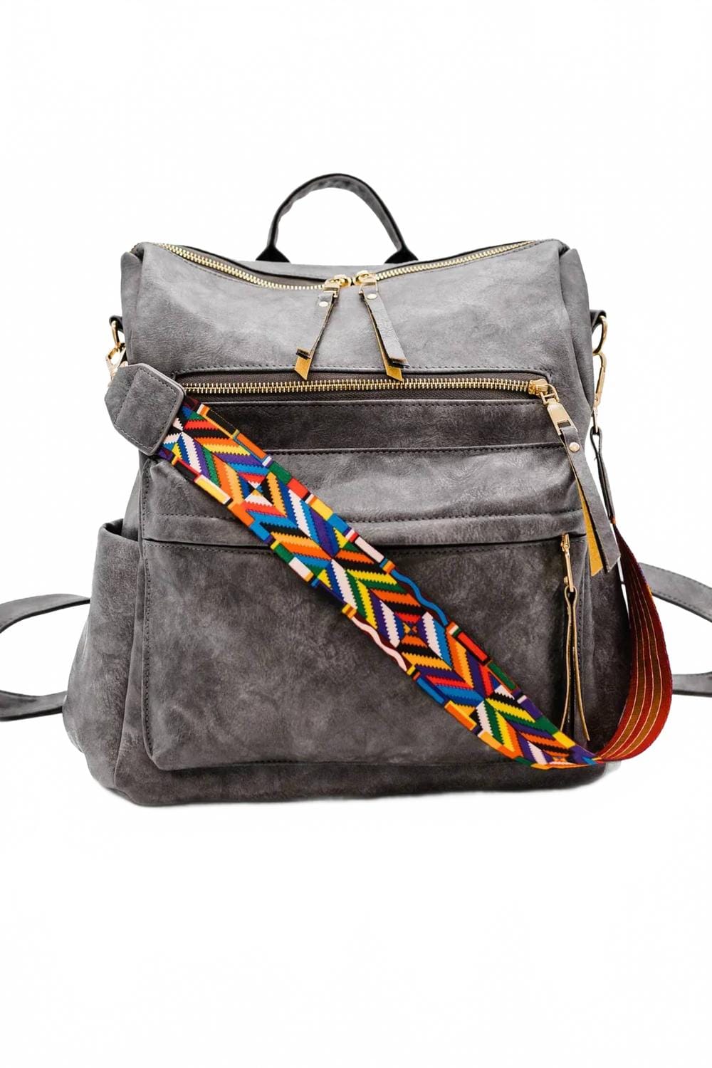 Chloe Women's Chloe Convertible Backpack In Gray - Brown Geo