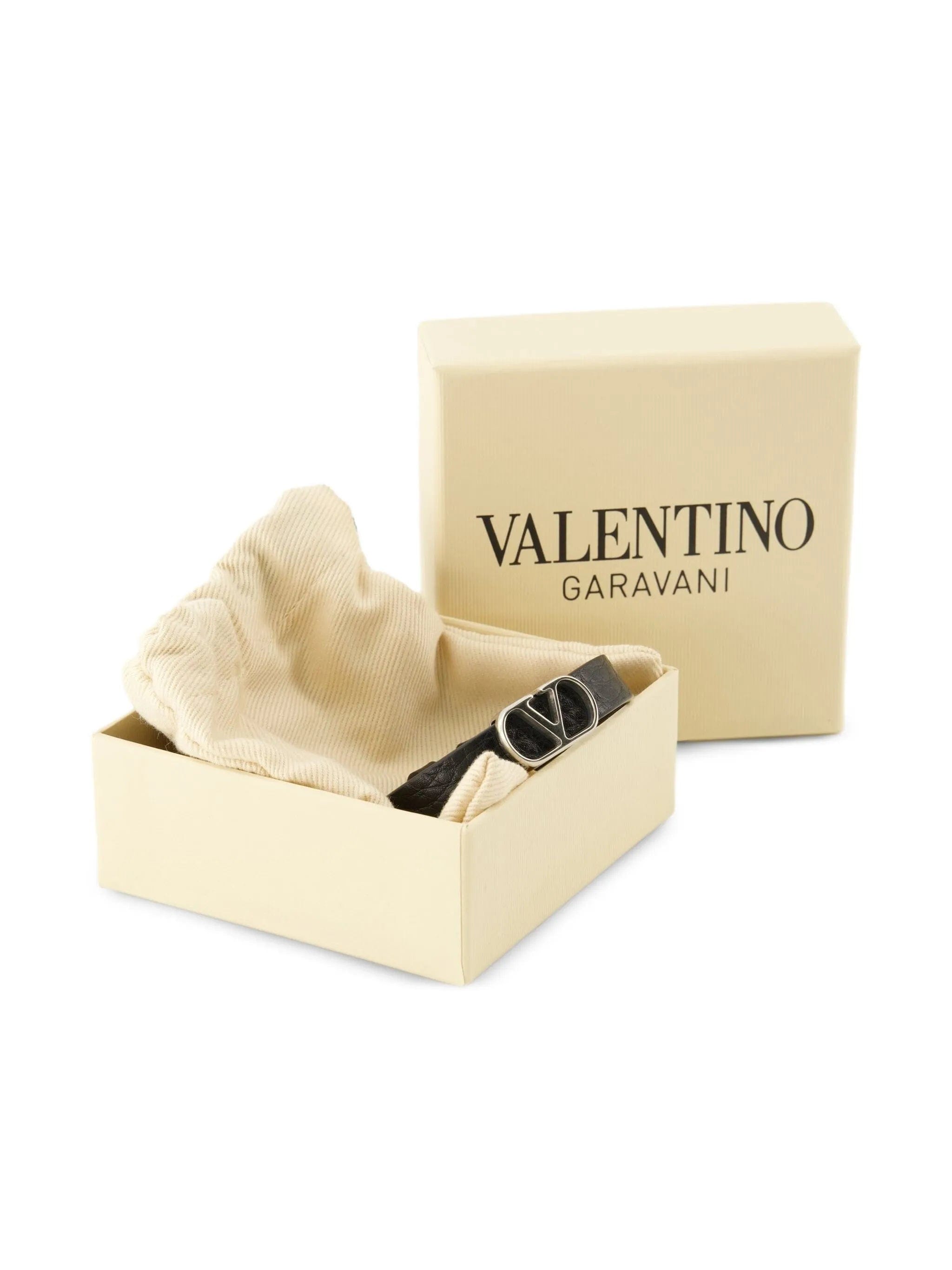 Valentino Garavani logo buckle bracelet