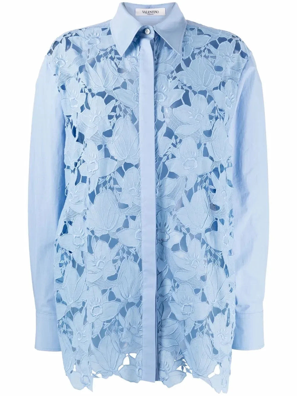 Valentino Garavani Long - Sleeve Lace Shirt