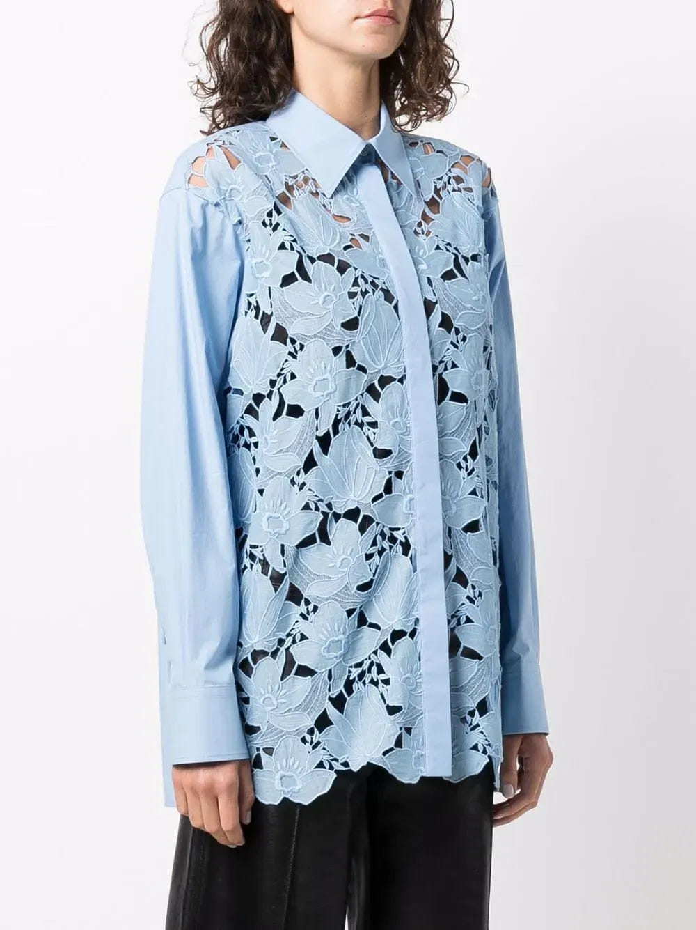 Valentino Garavani Long - Sleeve Lace Shirt