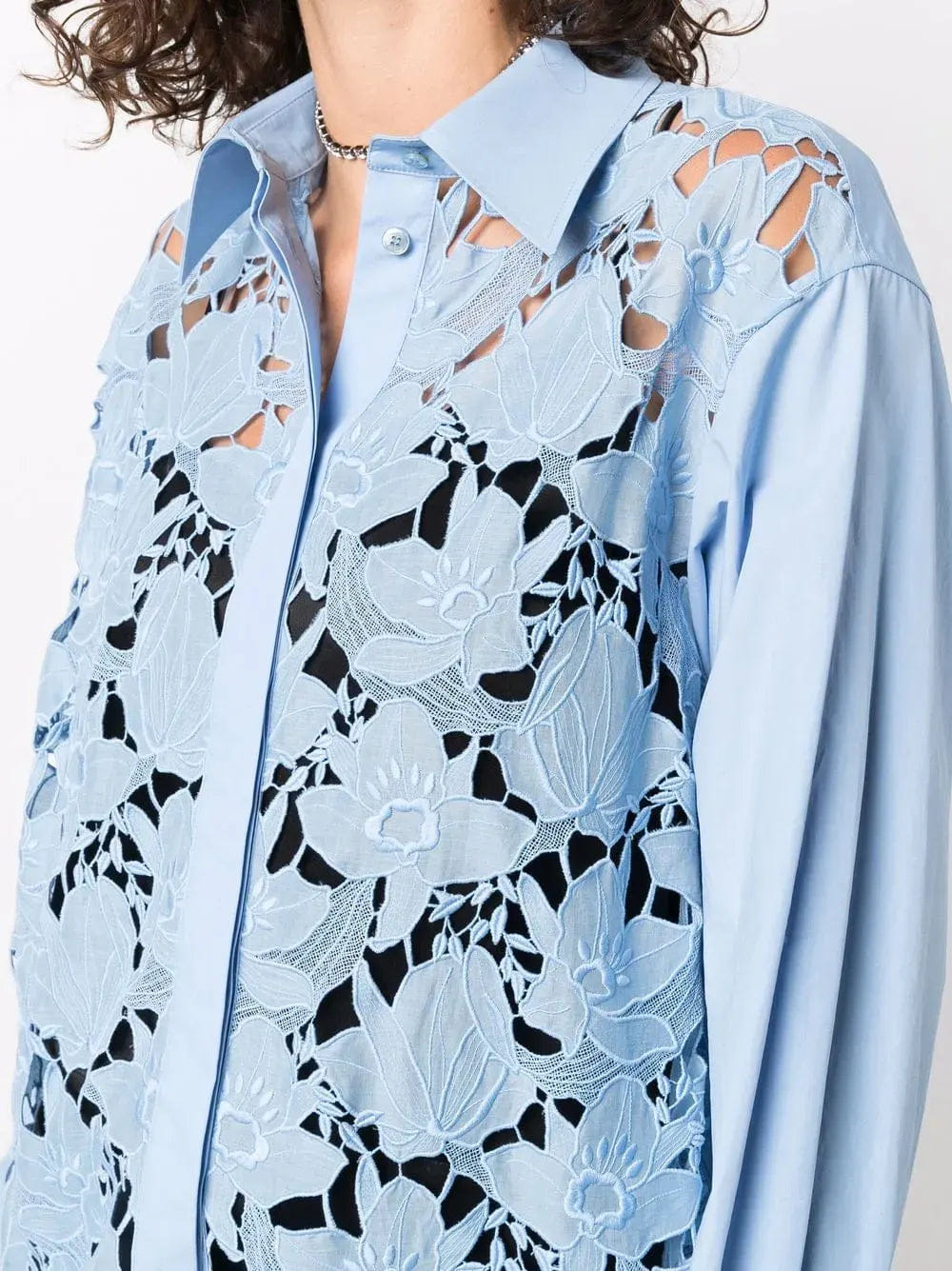 Valentino Garavani Long - Sleeve Lace Shirt