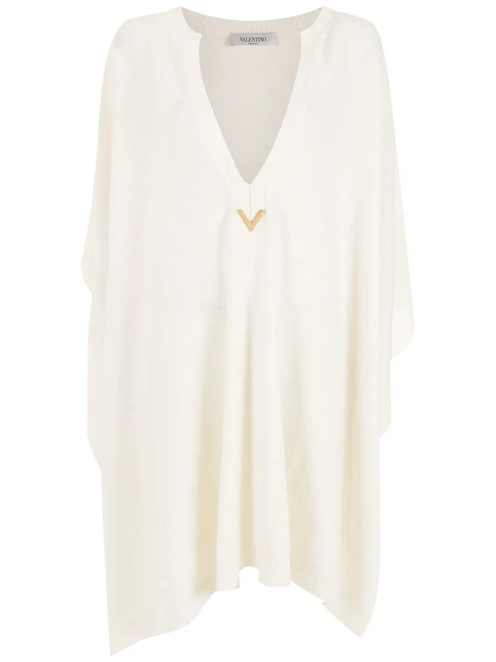 Valentino Garavani Logo - Plaque Knitted Poncho