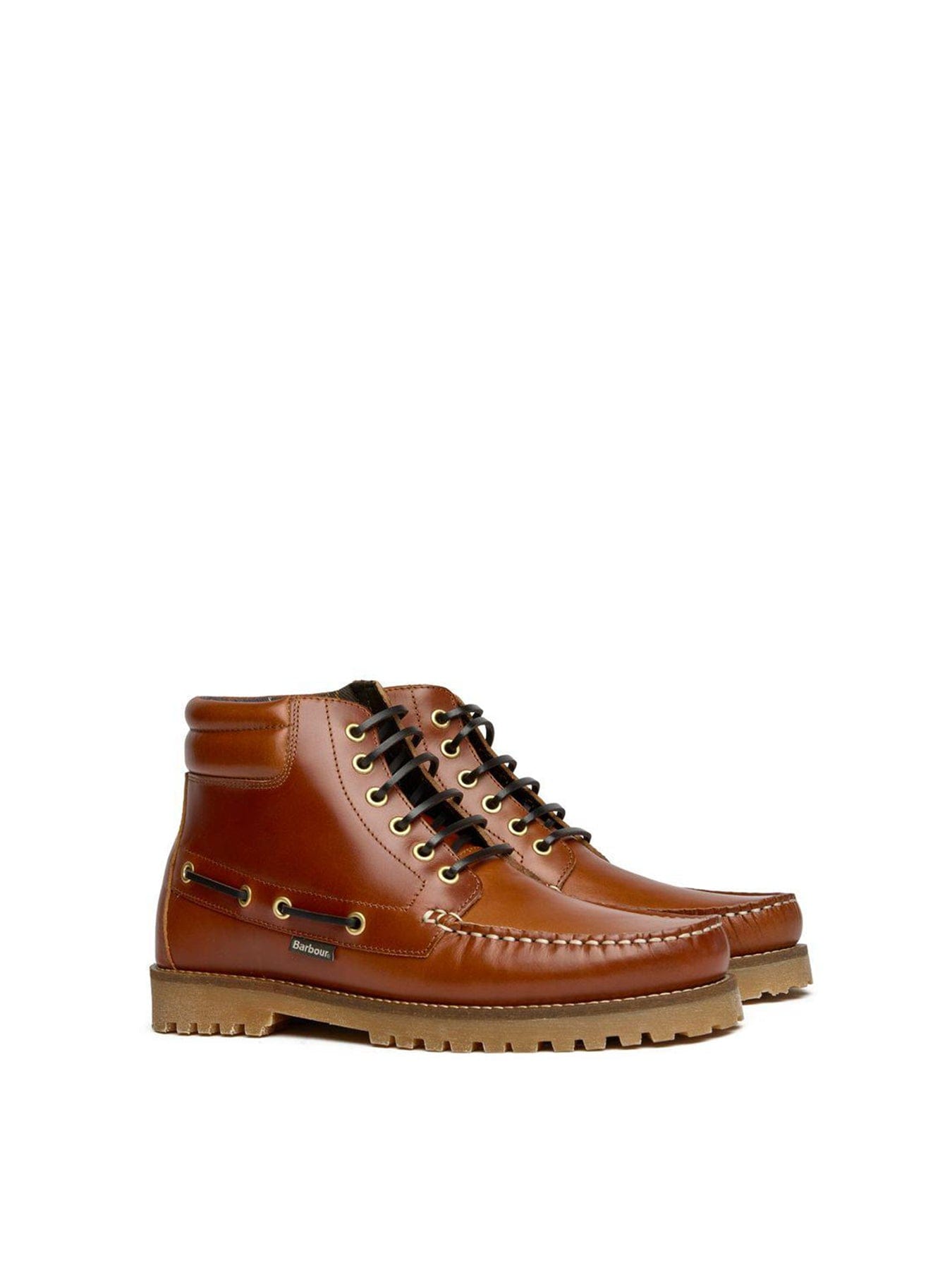Barbour Tiller Leather Boots Brown