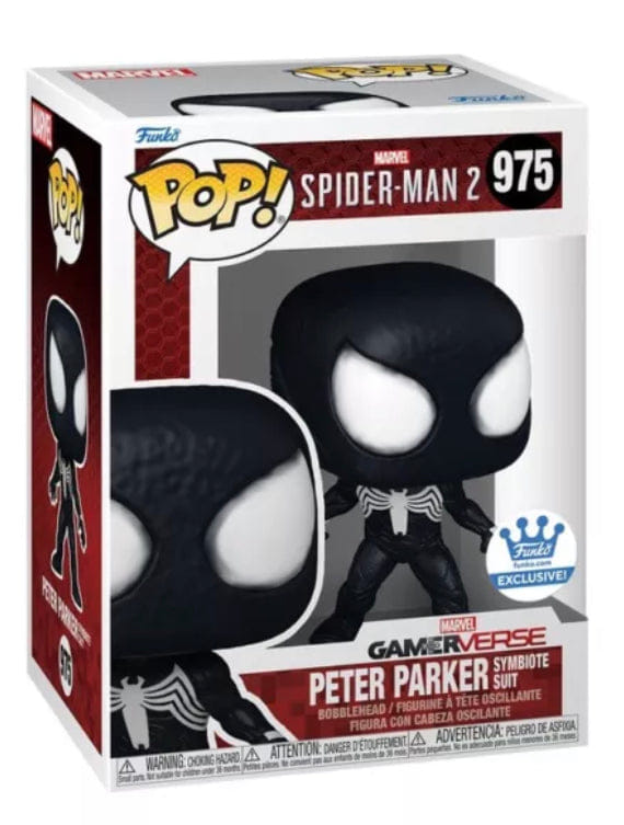 Funko Pop Spider - Man 2 Peter Parker Symbiote Suit Funko Shop Exclusive 975 Vinyl Figure