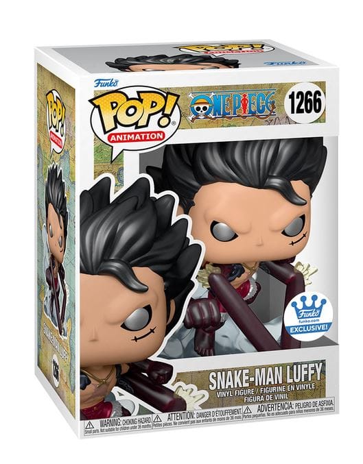 Funko Pop One Piece Snake - Man Luffy Metallic Funko Exclusive 1266 Vinyl Figure
