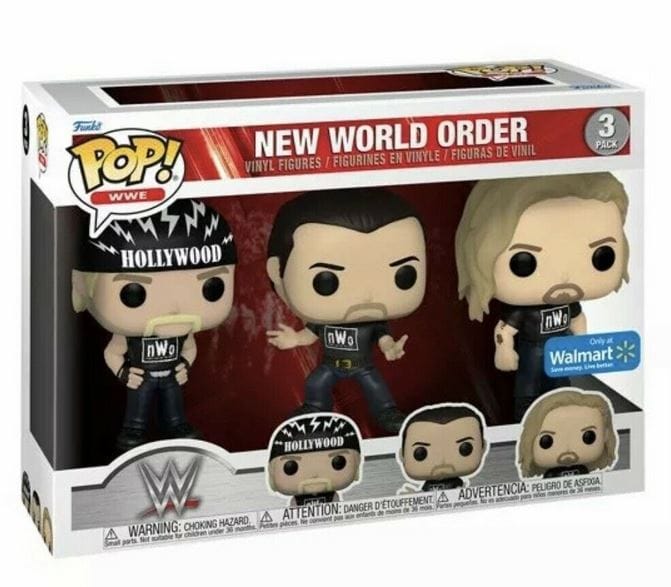 Funko Pop WWE New World Order Hogan Hall Nash NWO 3 pack Walmart Exclusive Vinyl Figure