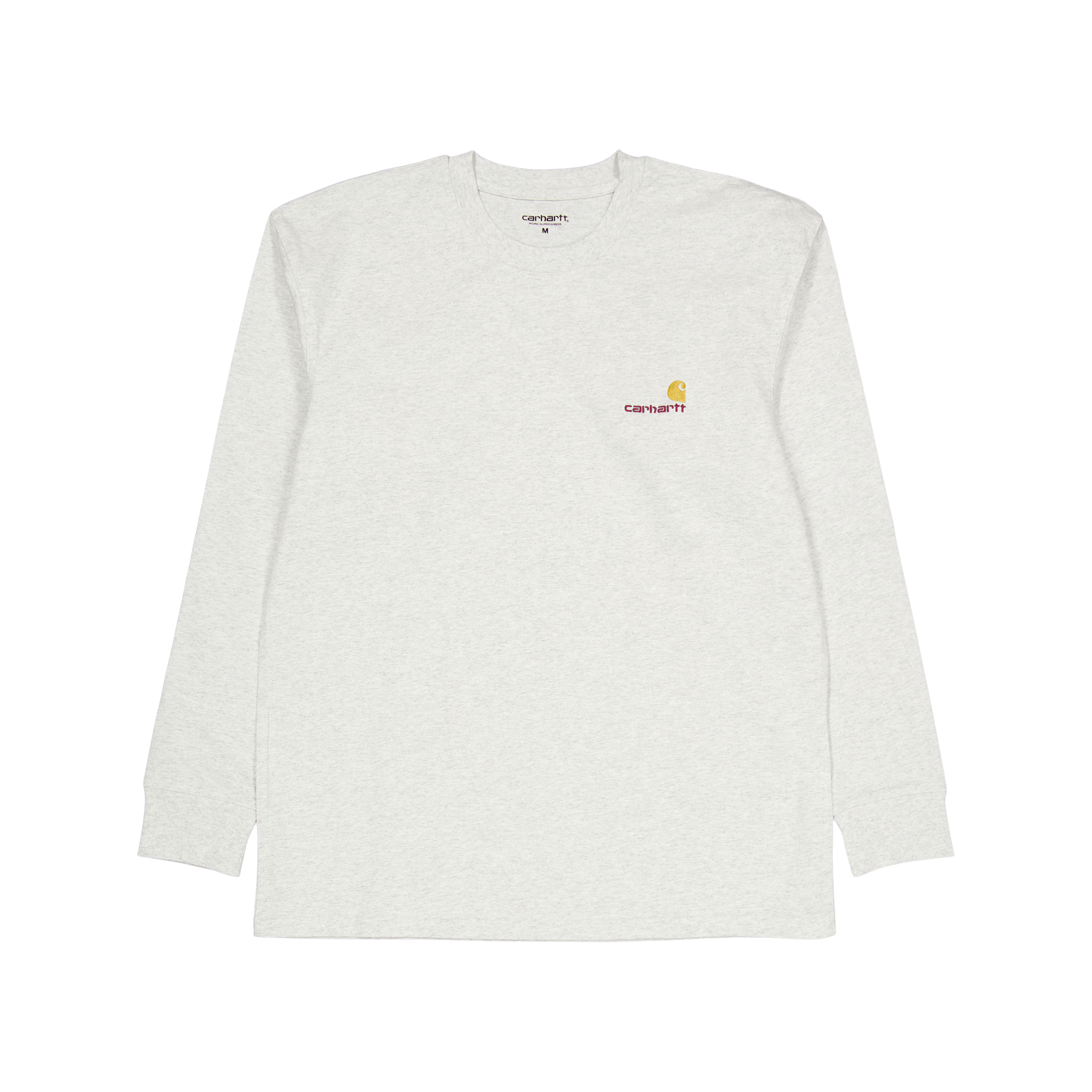 Carhartt WIP L/s American Script T - shirt Ash Heather