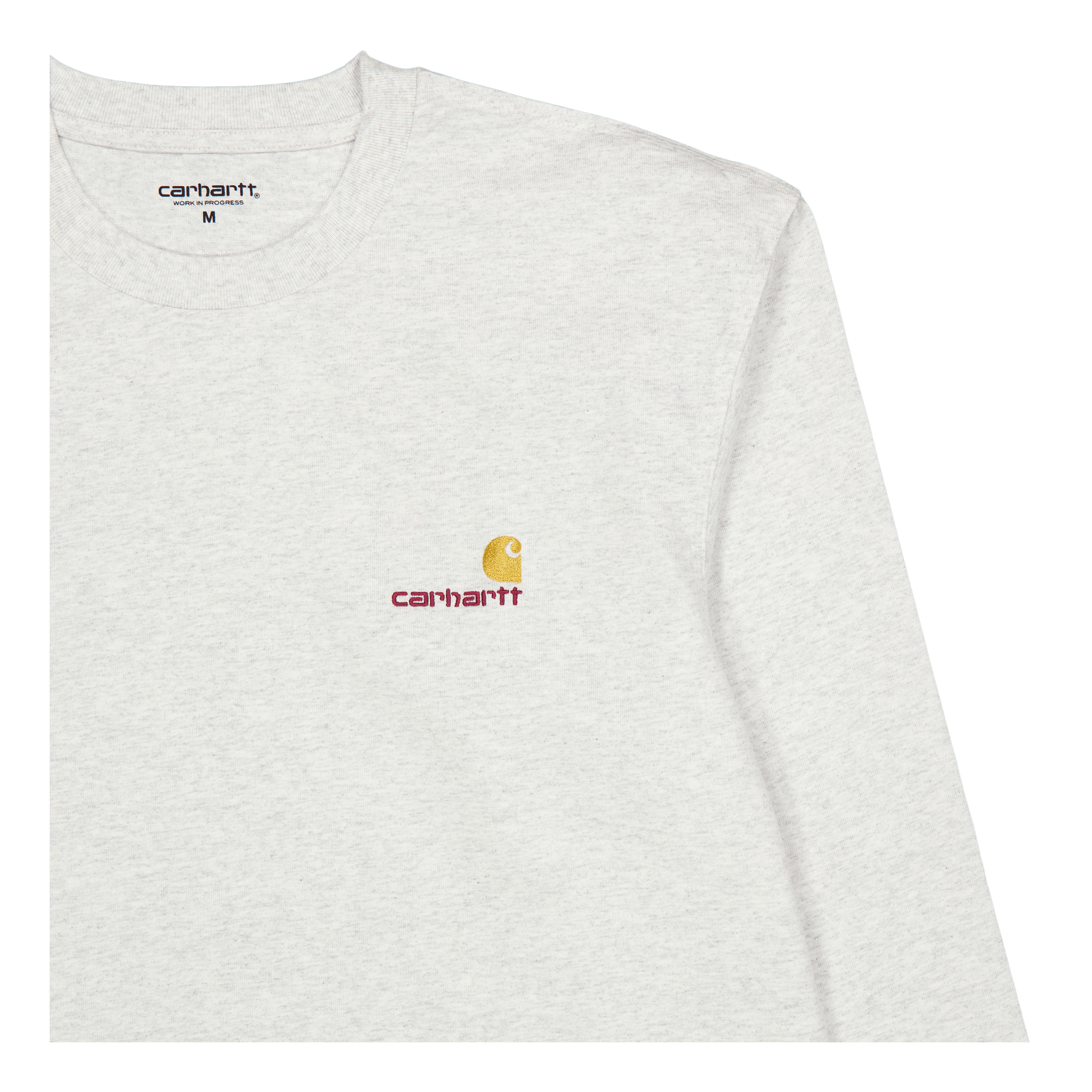 Carhartt WIP L/s American Script T - shirt Ash Heather