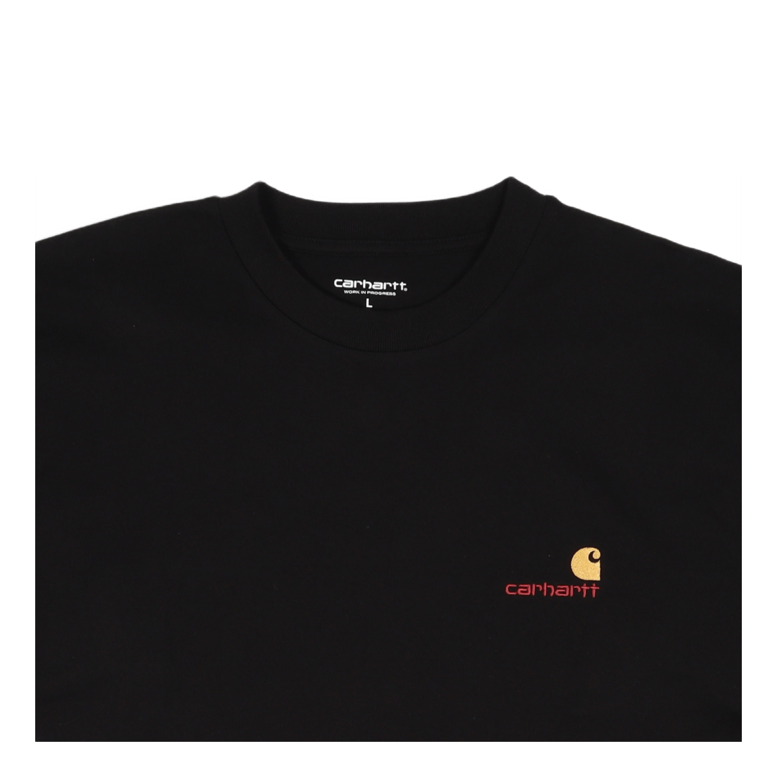 Carhartt WIP L/s American Script T - shirt Black