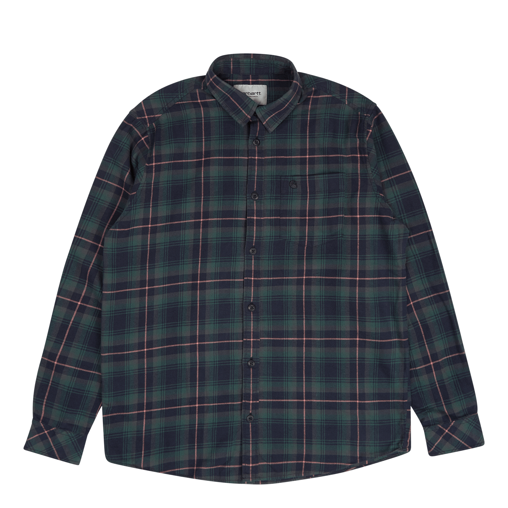 Carhartt WIP L/s Lermond Shirt Lermond Check, Juniper / Dark